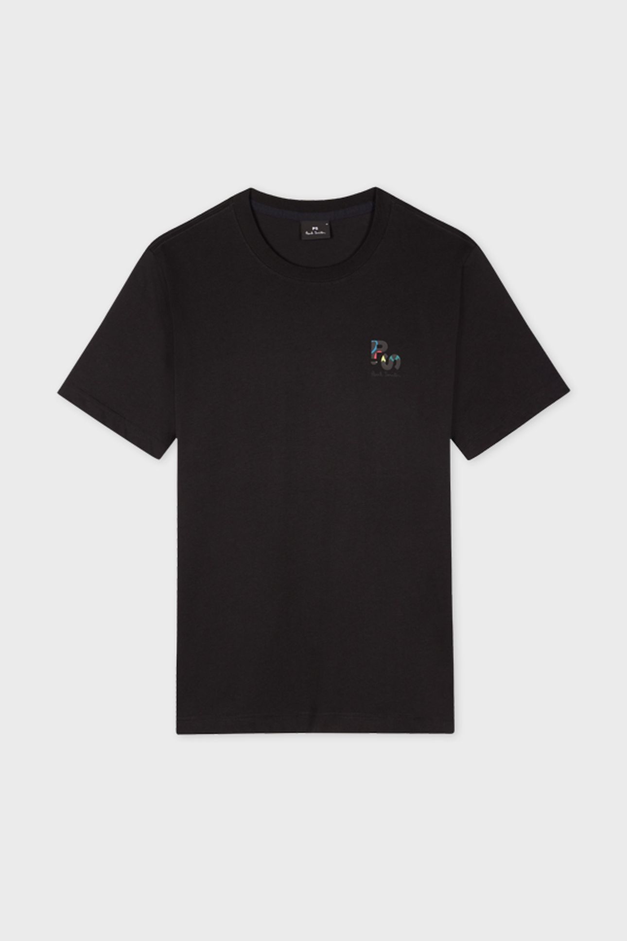 MENS REG FIT T SHIRT PS LOGO BREAST BLACK 2