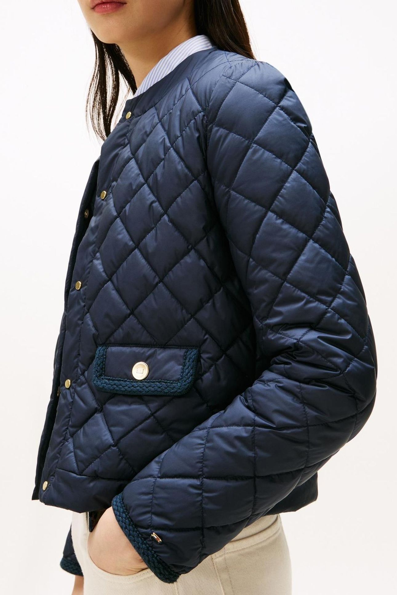 G/BUTTON QUILTED REG DARK NIGHT NAVY 5