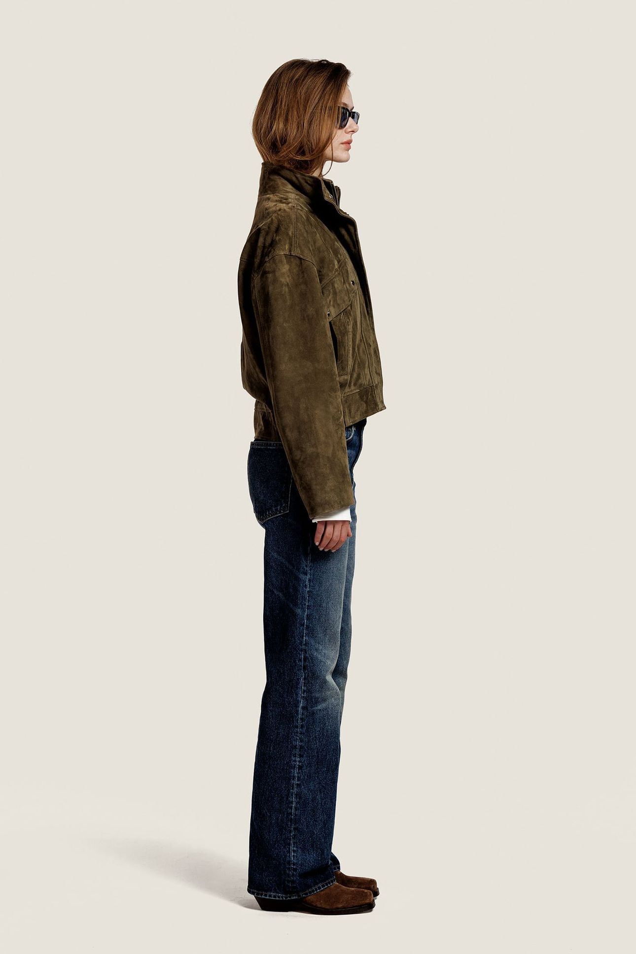 BECCY SUEDE JACKET KAKI 1