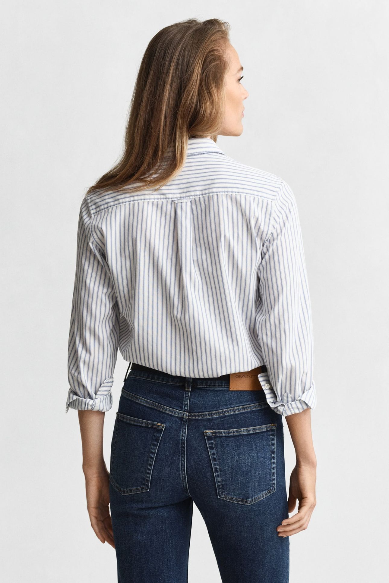 REG CLASSIC POPLIN STRIPED SHIRT EGGSHELL 2