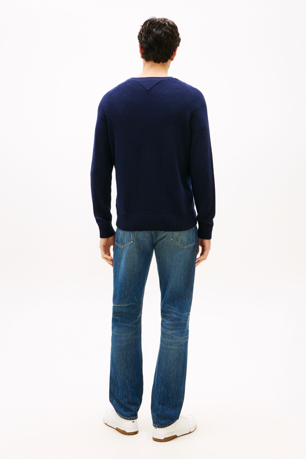 LAMBSWOOL CREW NECK NAVY BLUE 6