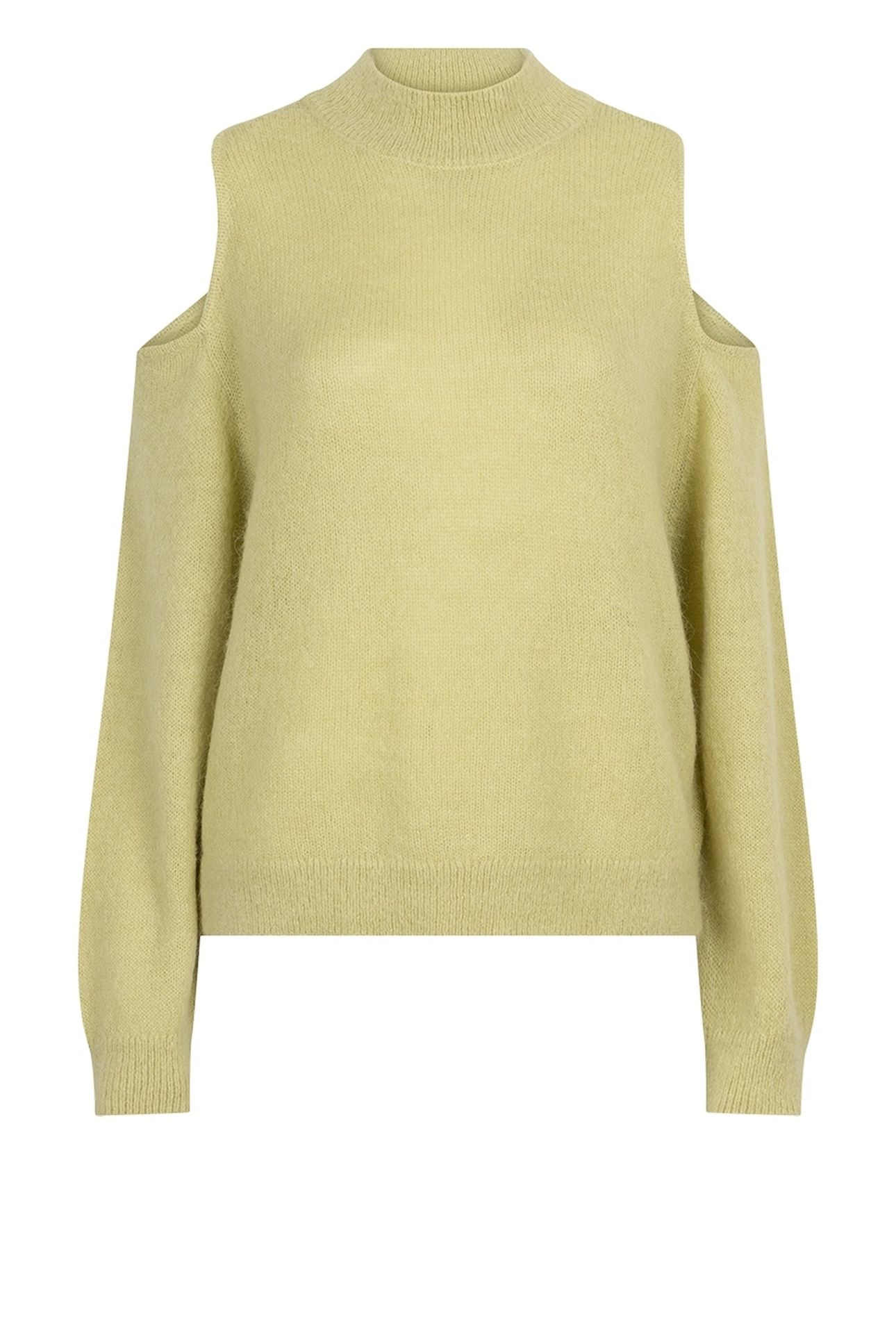 AVIEL OPEN SHOULDER SWEATER LEMON GRASS 3