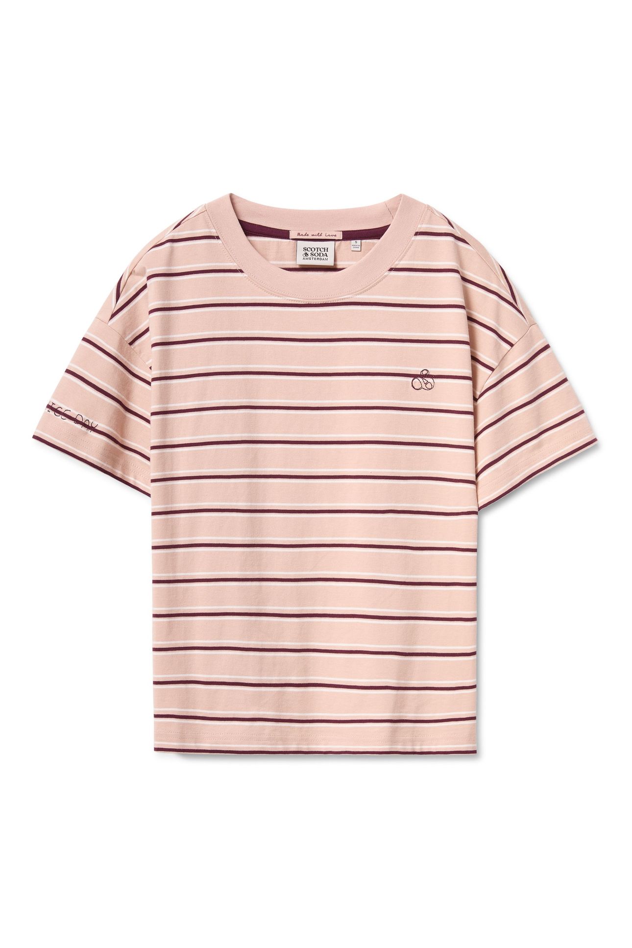 BOXY CROP TEE FIG EMBROIDERY 5