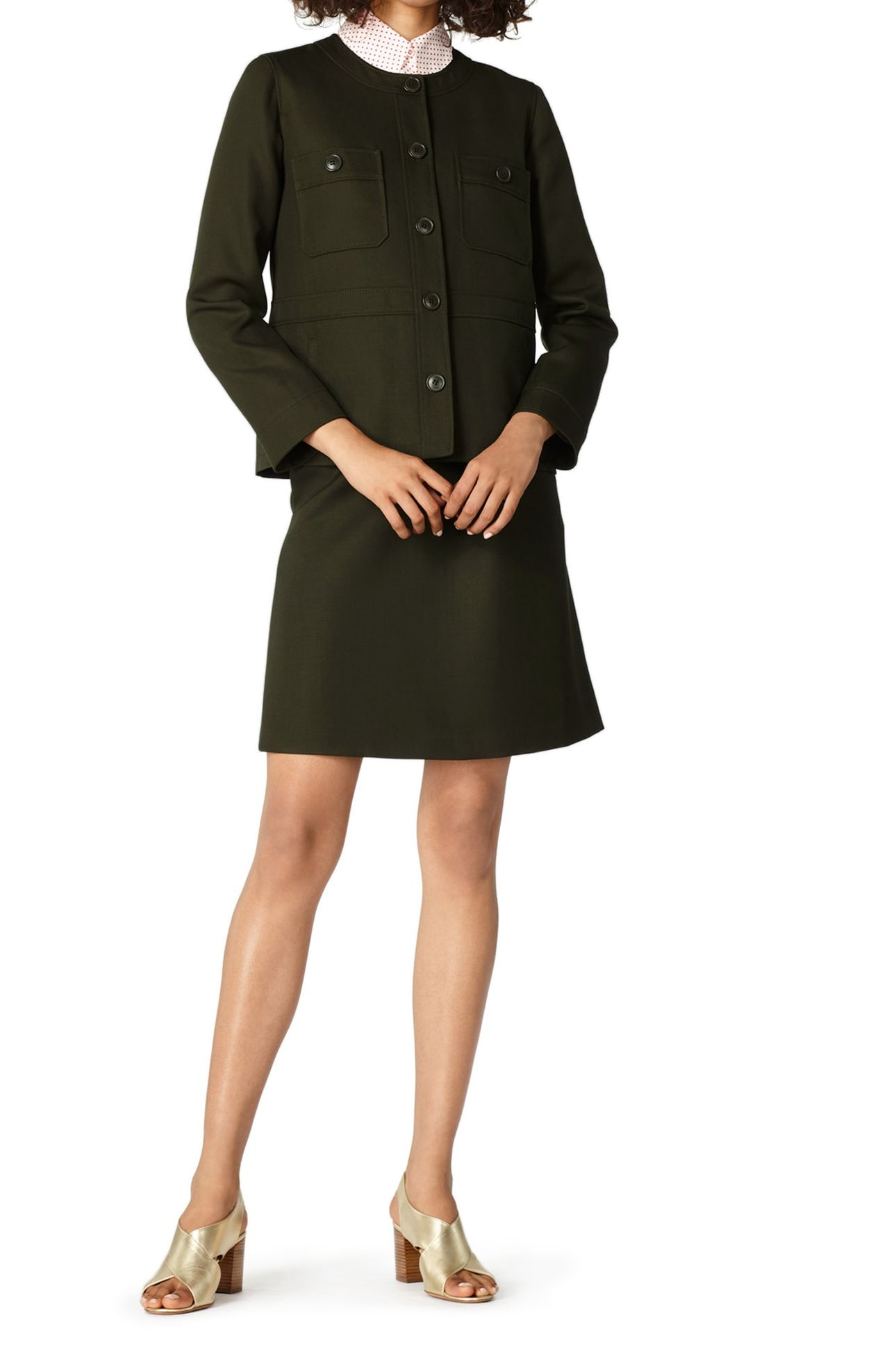 JACKET MATHILDE MILITARY KHAKI 1