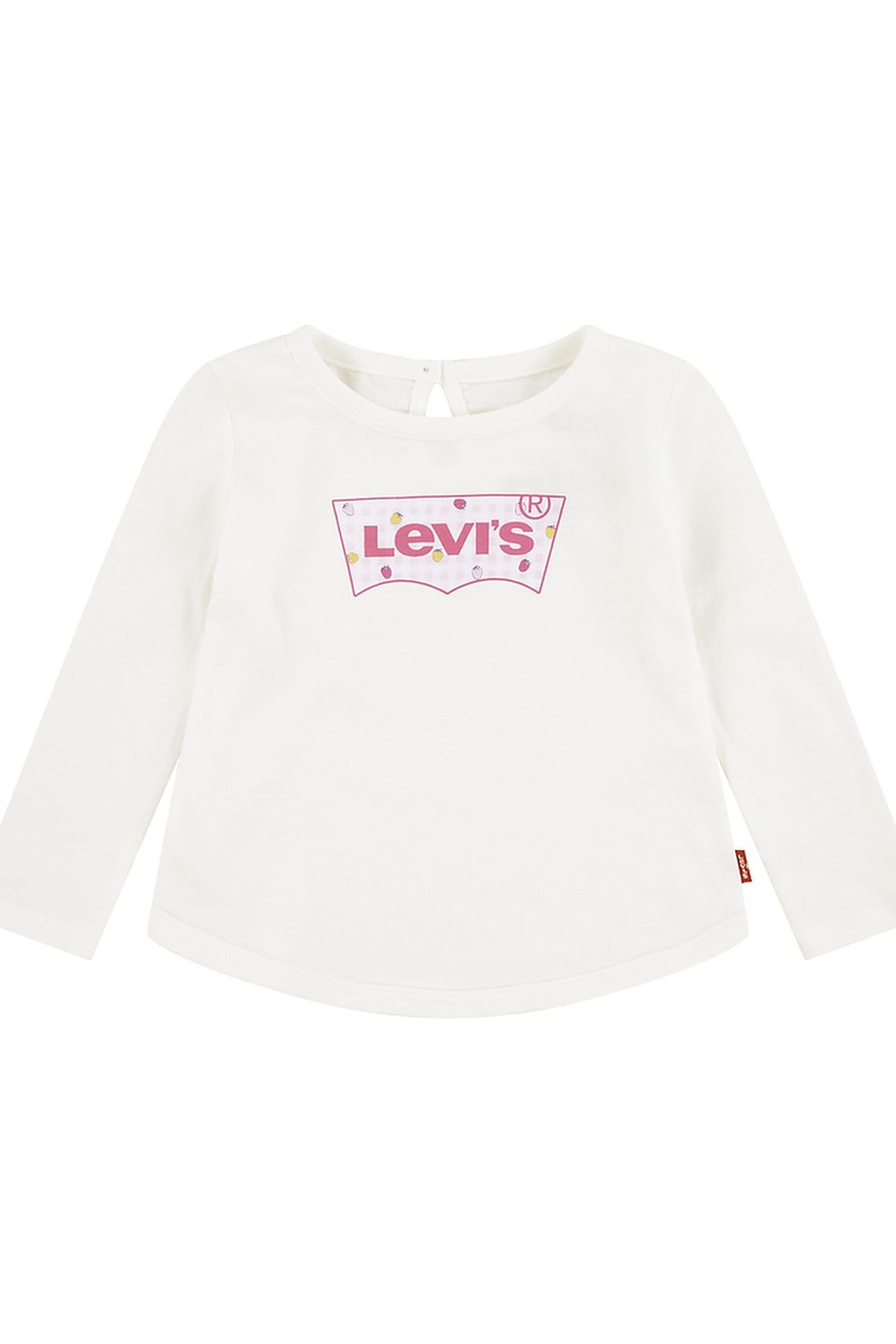 GIRLS CURVED HEM LS TEE SUGAR SWIZZLE 1
