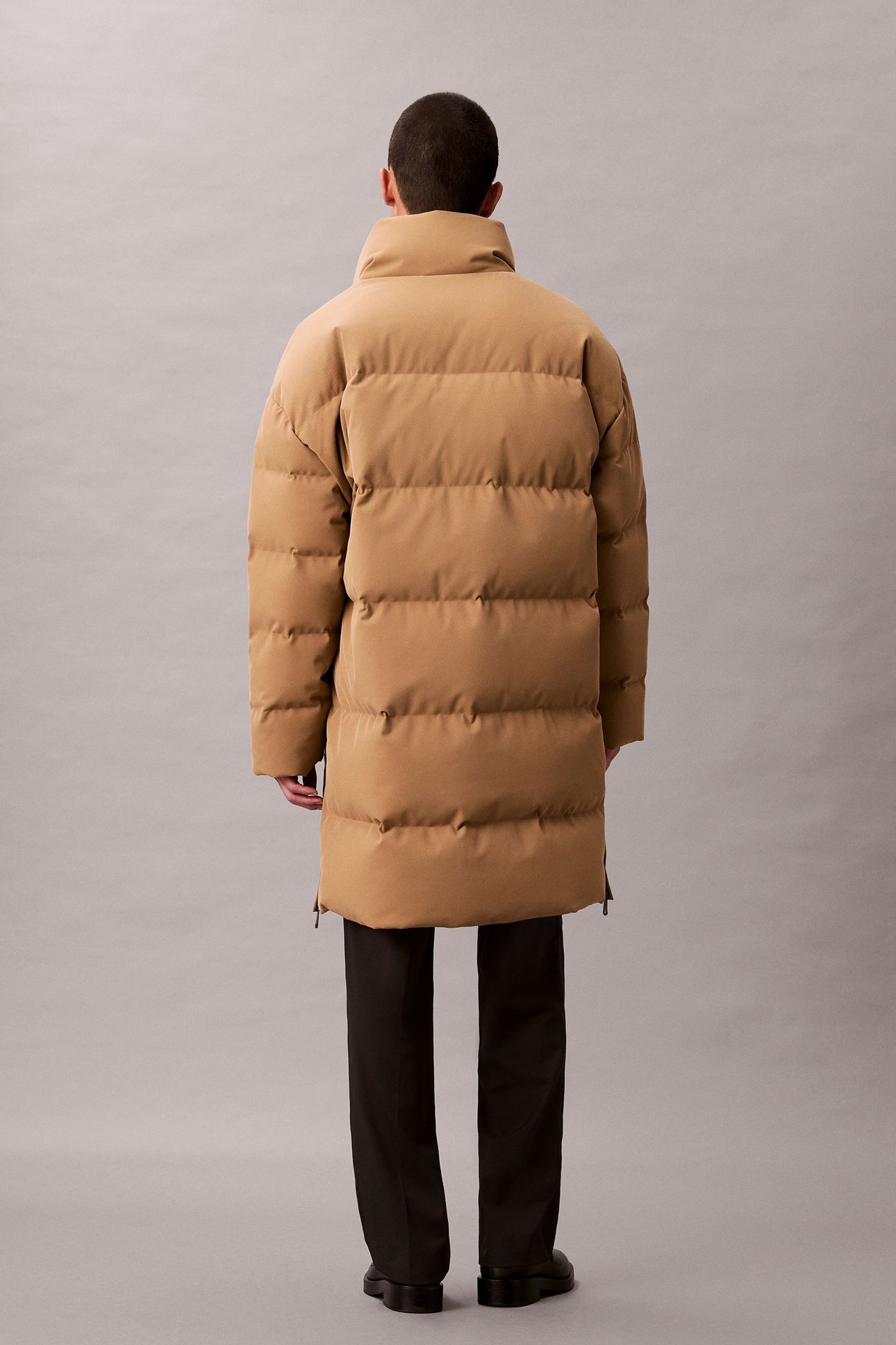 LS LAMINATED TWILL COAT TIGERS EYE 2