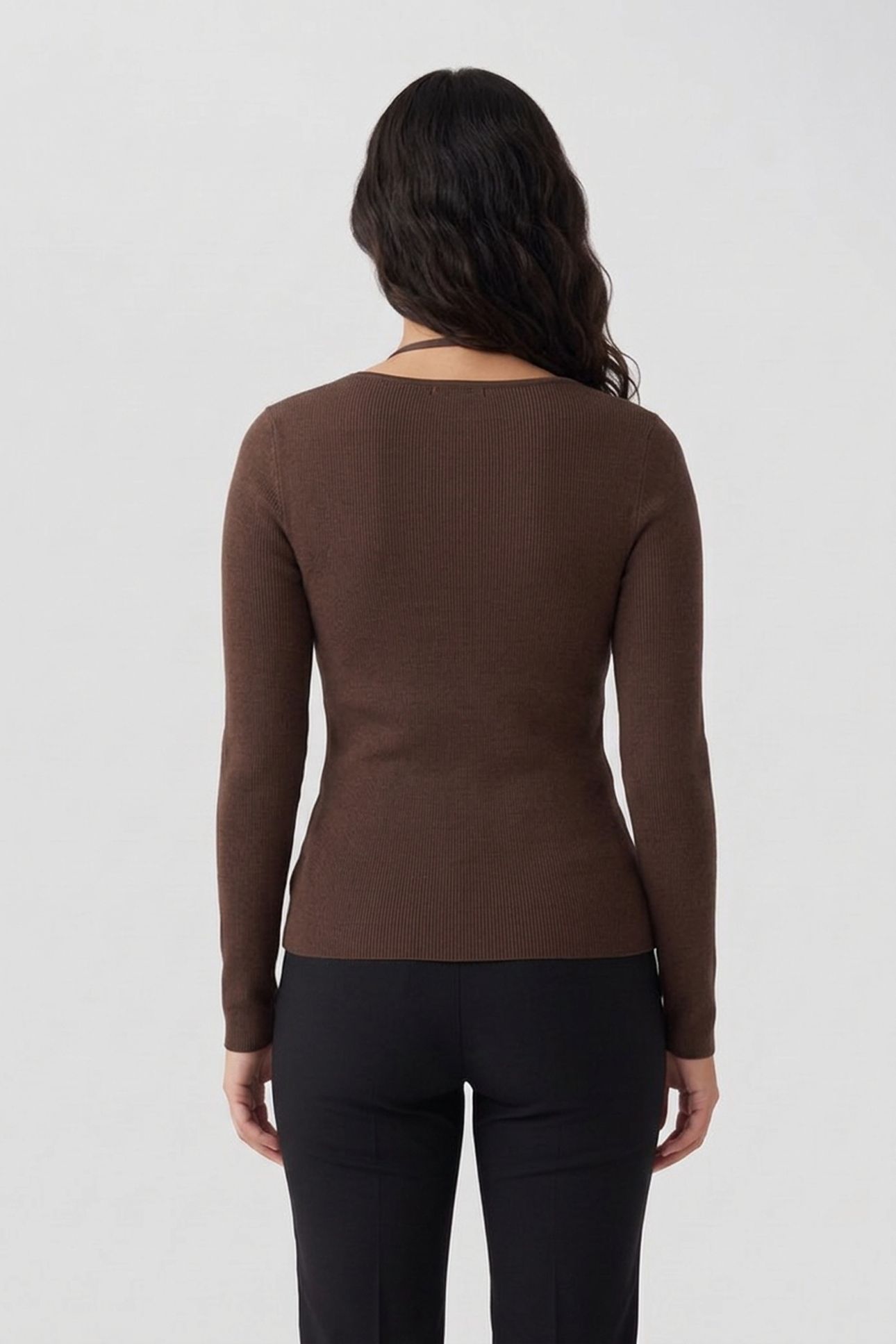 LA CICCI TOP BROWN 2