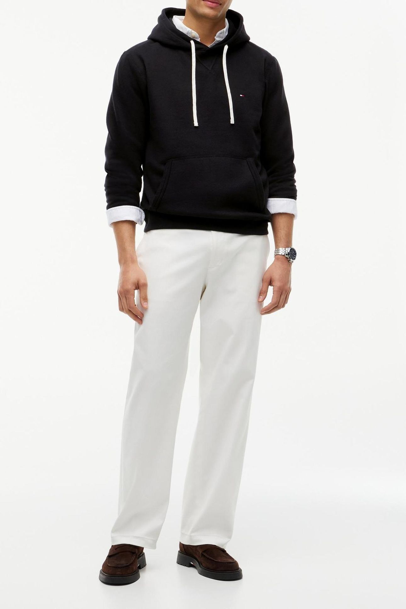 ESSENTIAL FLEECE HOODIE BLACK 6