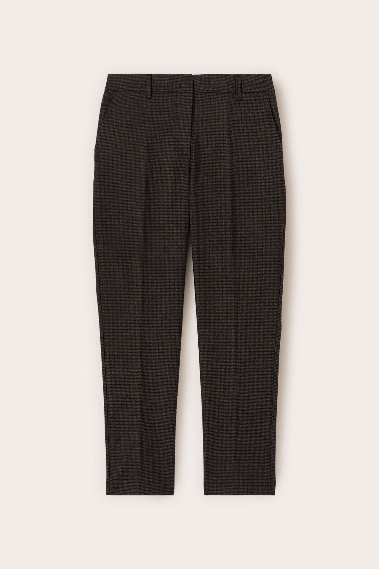 REGULAR PANTS IN YARN-DYED FABRIC GREY 4