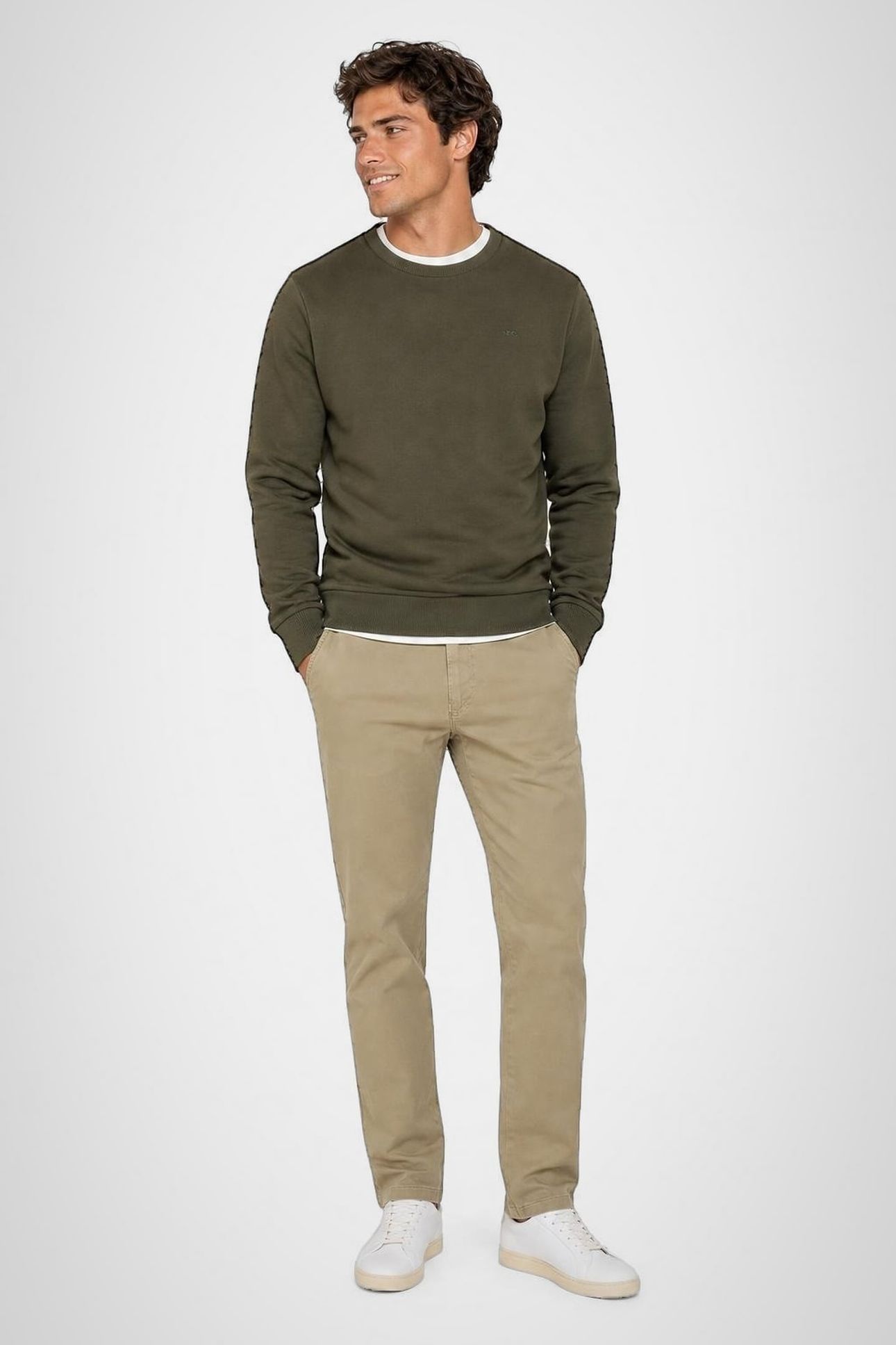 MCG LOGO CREW DARK OLIVE 2