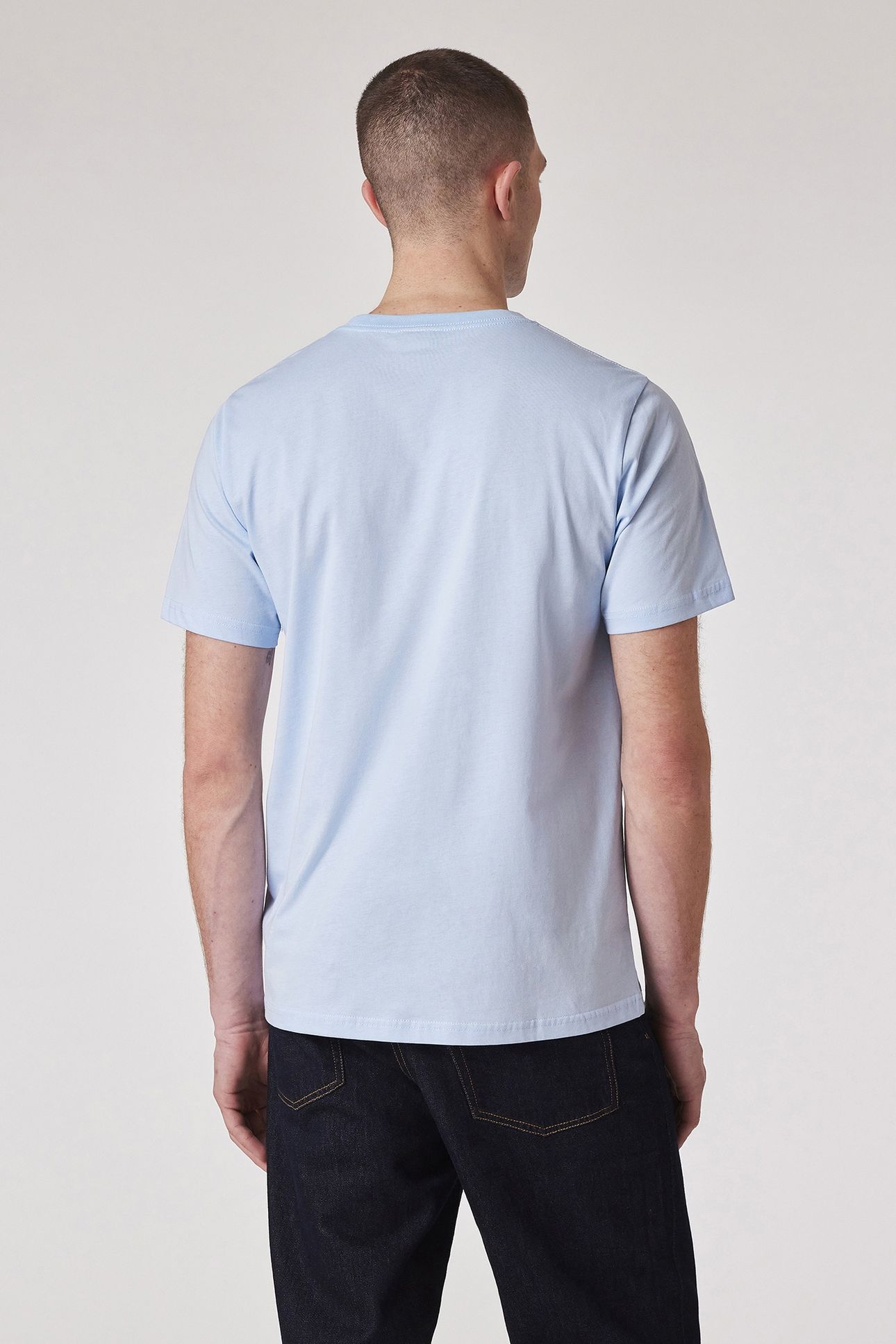 MENS REG FIT SS T SHIRT BUNNY LIGHT BLUE 3