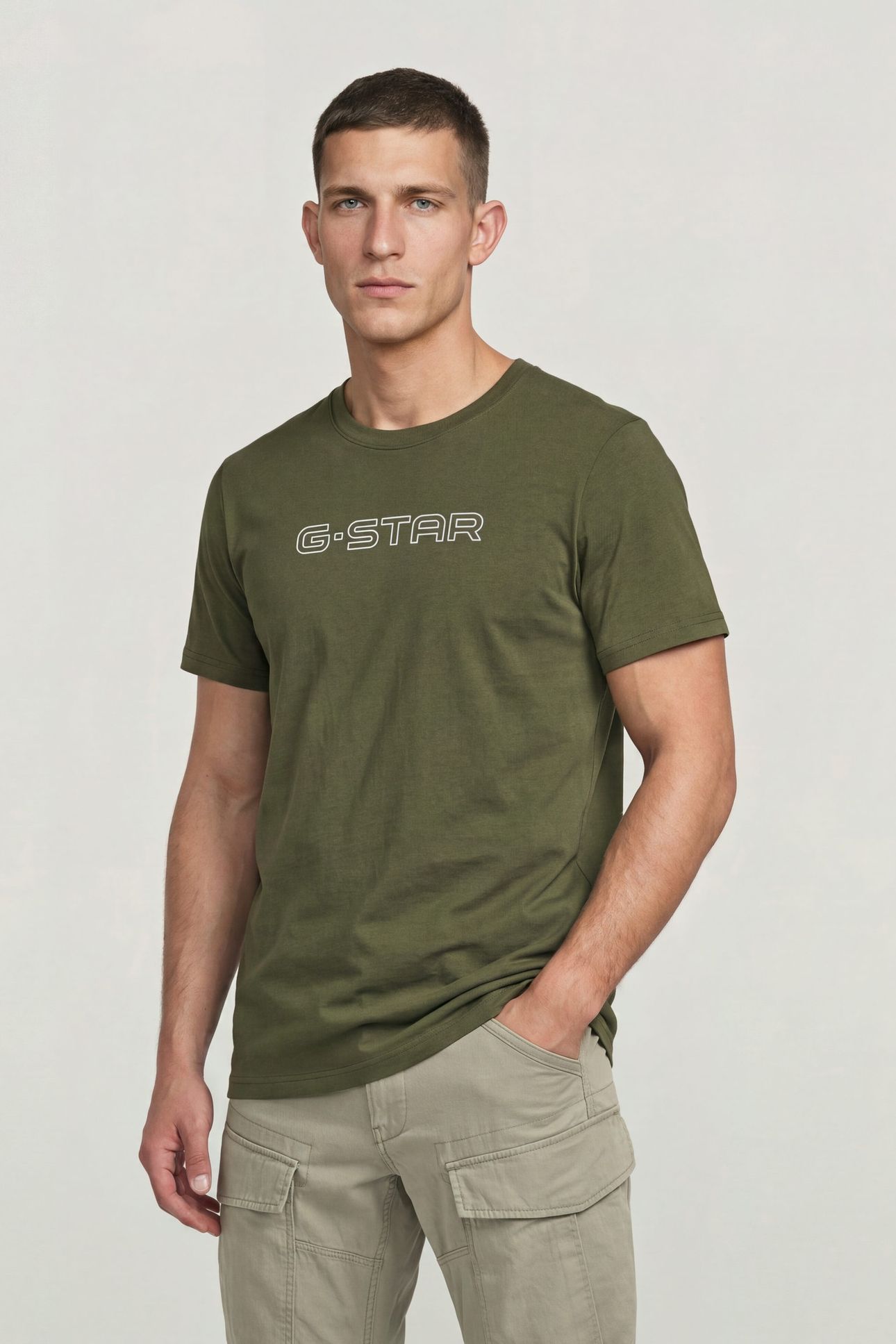 G-STAR SLIM T-SHIRT S/S GREEN 1