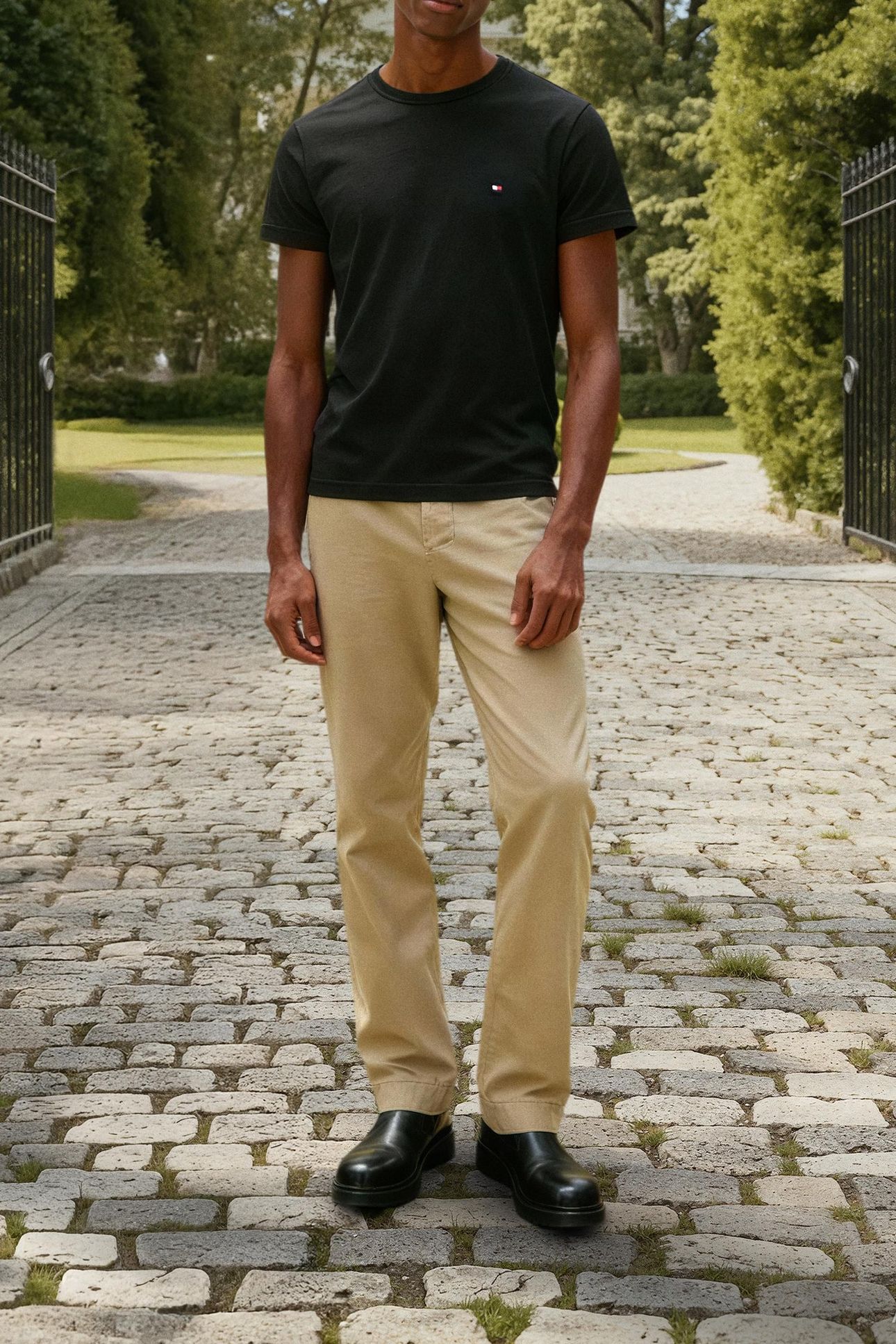CORE STRETCH SLIM C-NECK BLACK 10