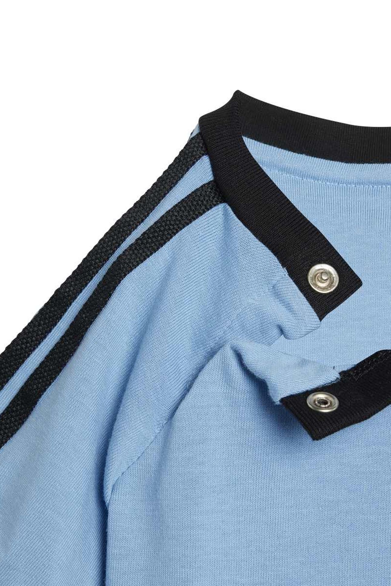 INFANT 3STRIPES TEE ASH BLUE 4