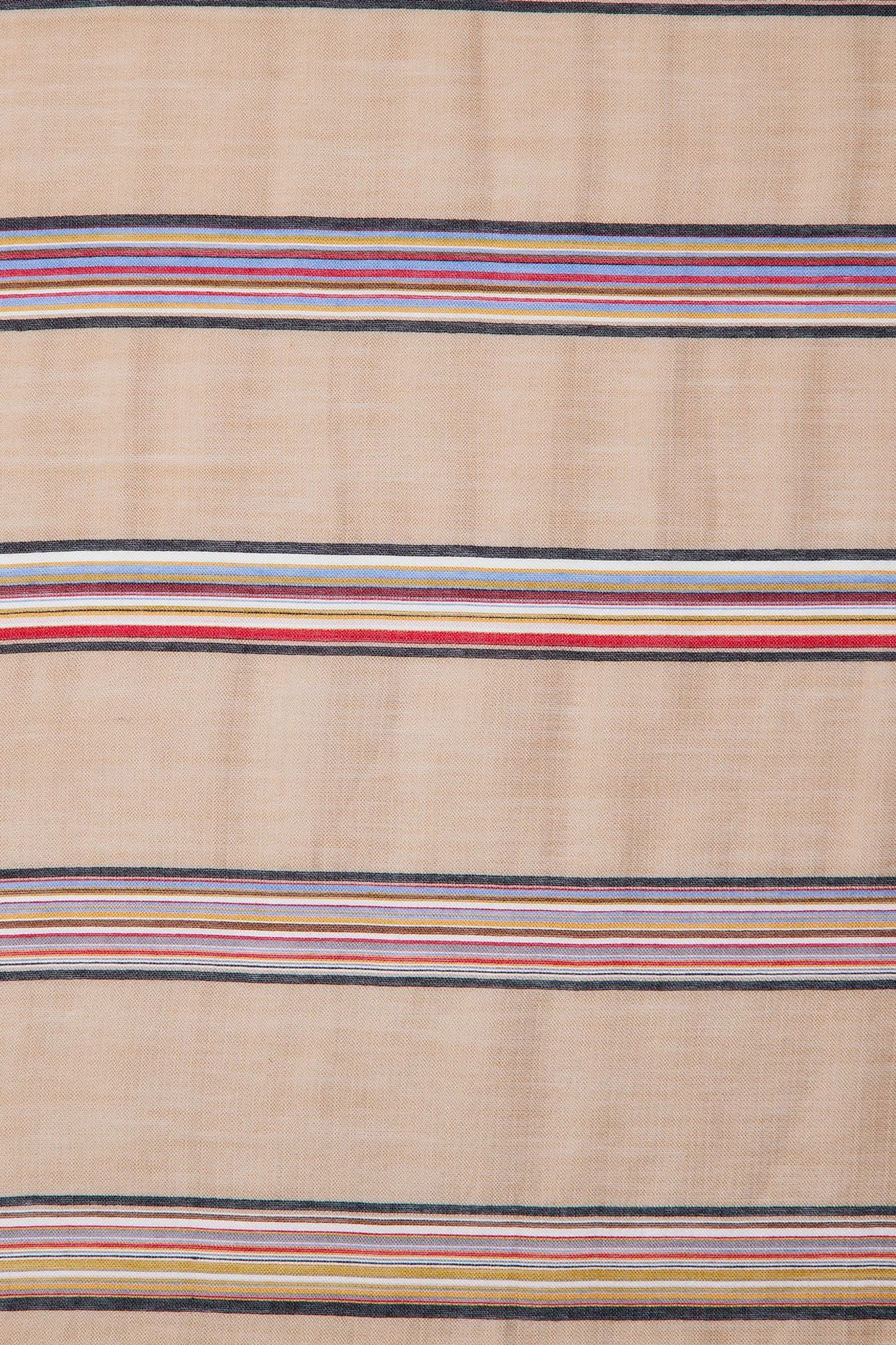 WOMEN SCARF SIGNT STRIPE SAND 8