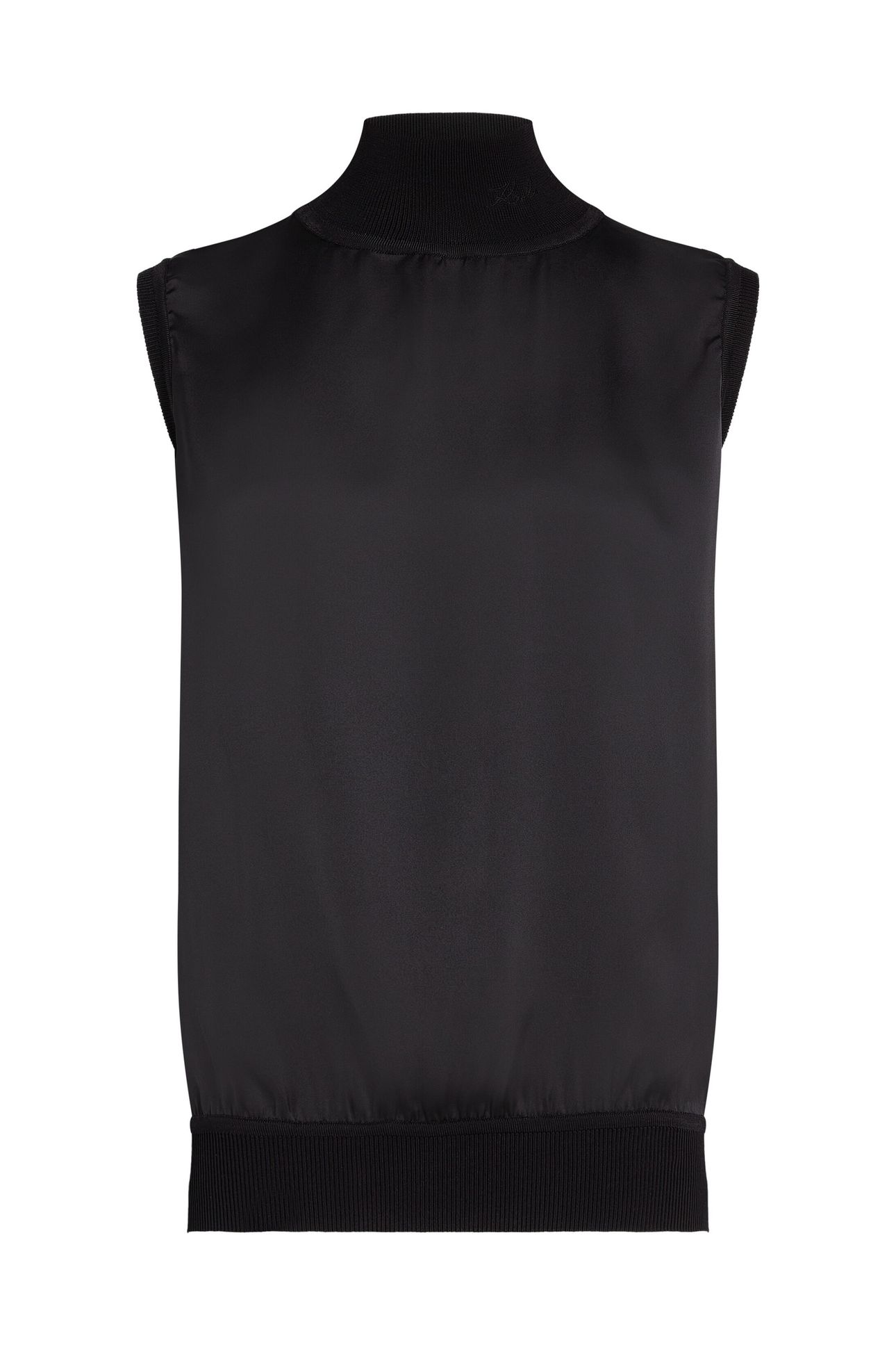 SATIN TANK TOP BLACK 3