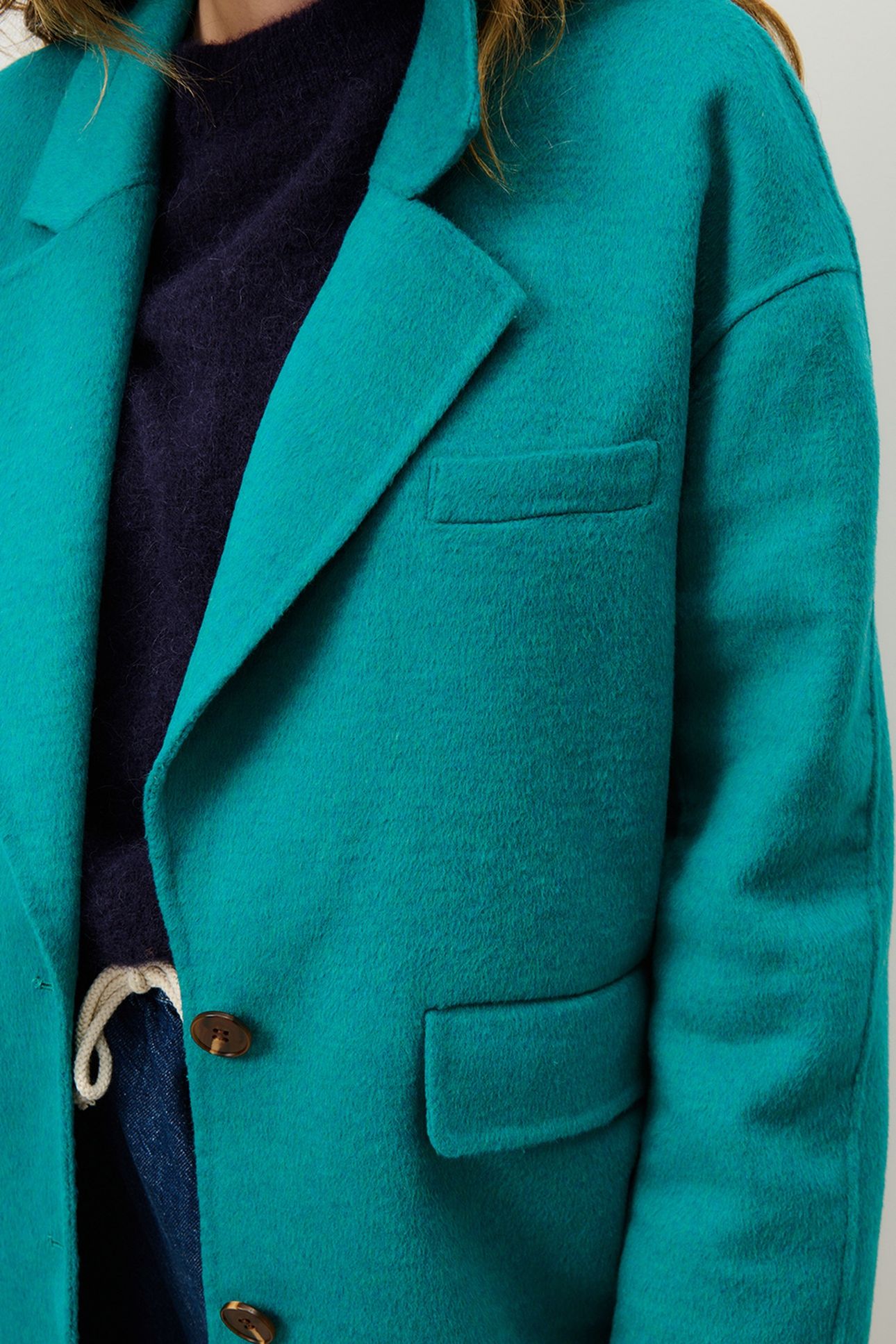 DADOULOVE-C COAT BLEU CANARD CHINE 6