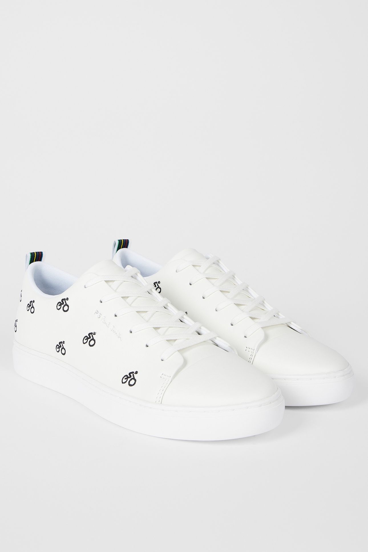 MENS SHOE LEE WHITE CYCLE EMBROIDERY WHITE 2