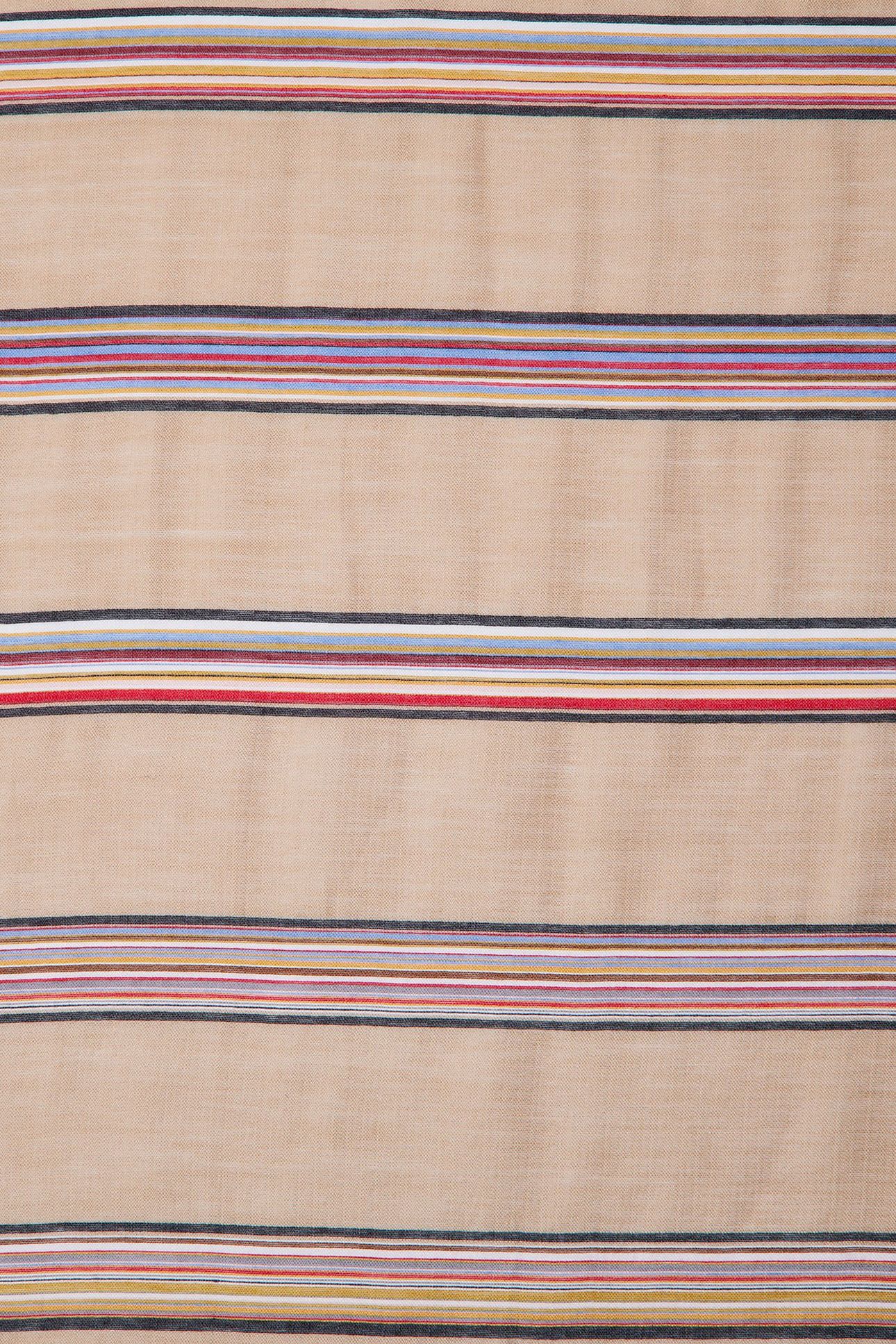 WOMEN SCARF SIGNT STRIPE SAND 6