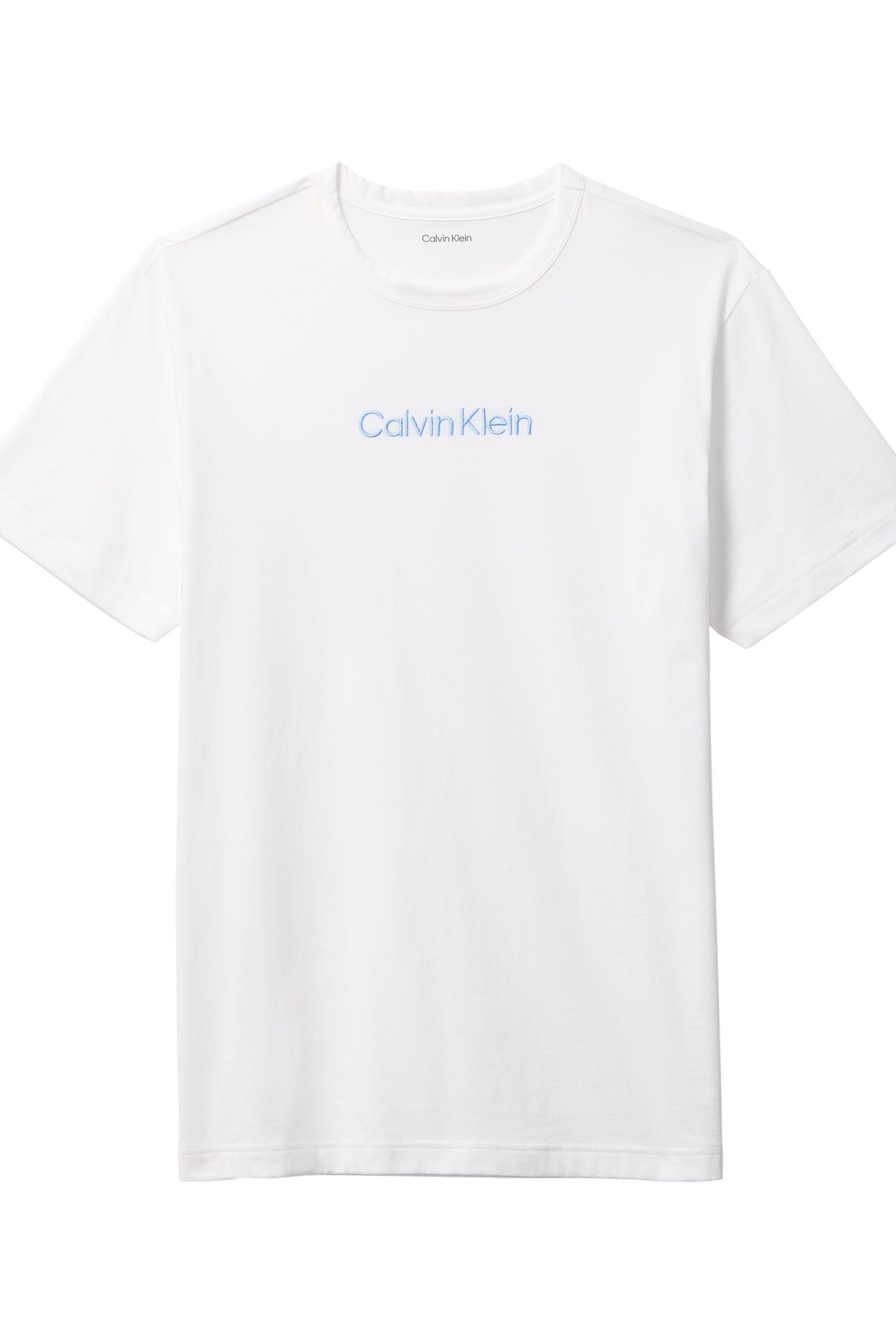 S/S CREW NECK CLASSIC WHITE W/BLUE DESCENT LOGO 4