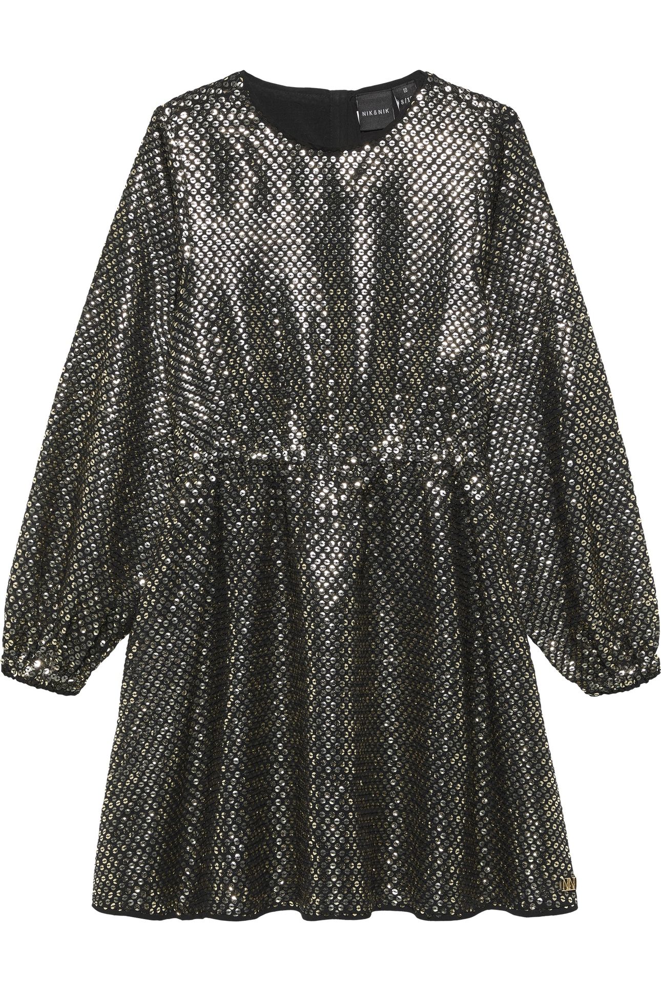 NIEN DRESS BLACK/CHAMPAGNE 3