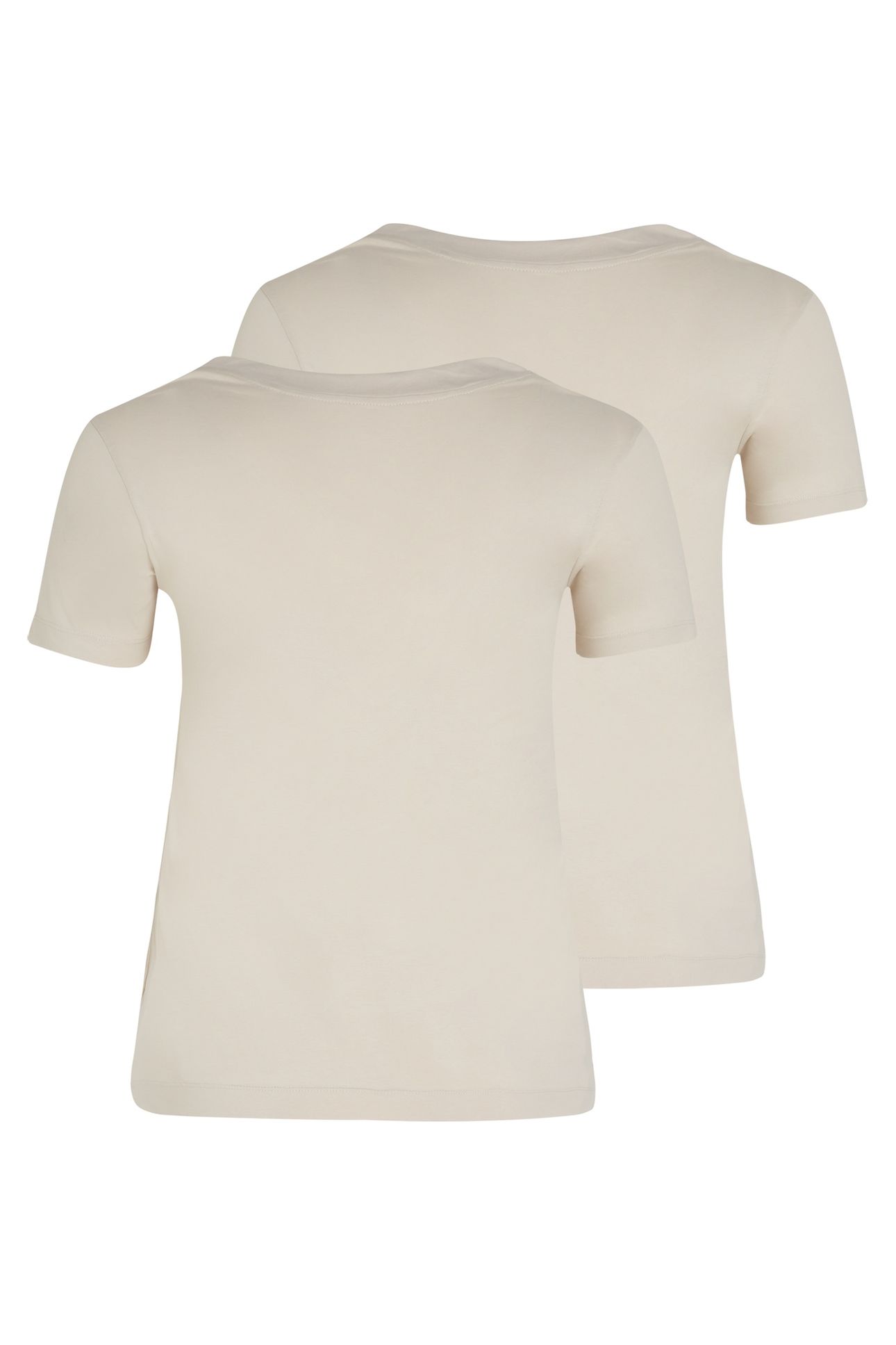 PLUS 2-PACK MONOLOGO TEE MOONBEAM/BLACK 5