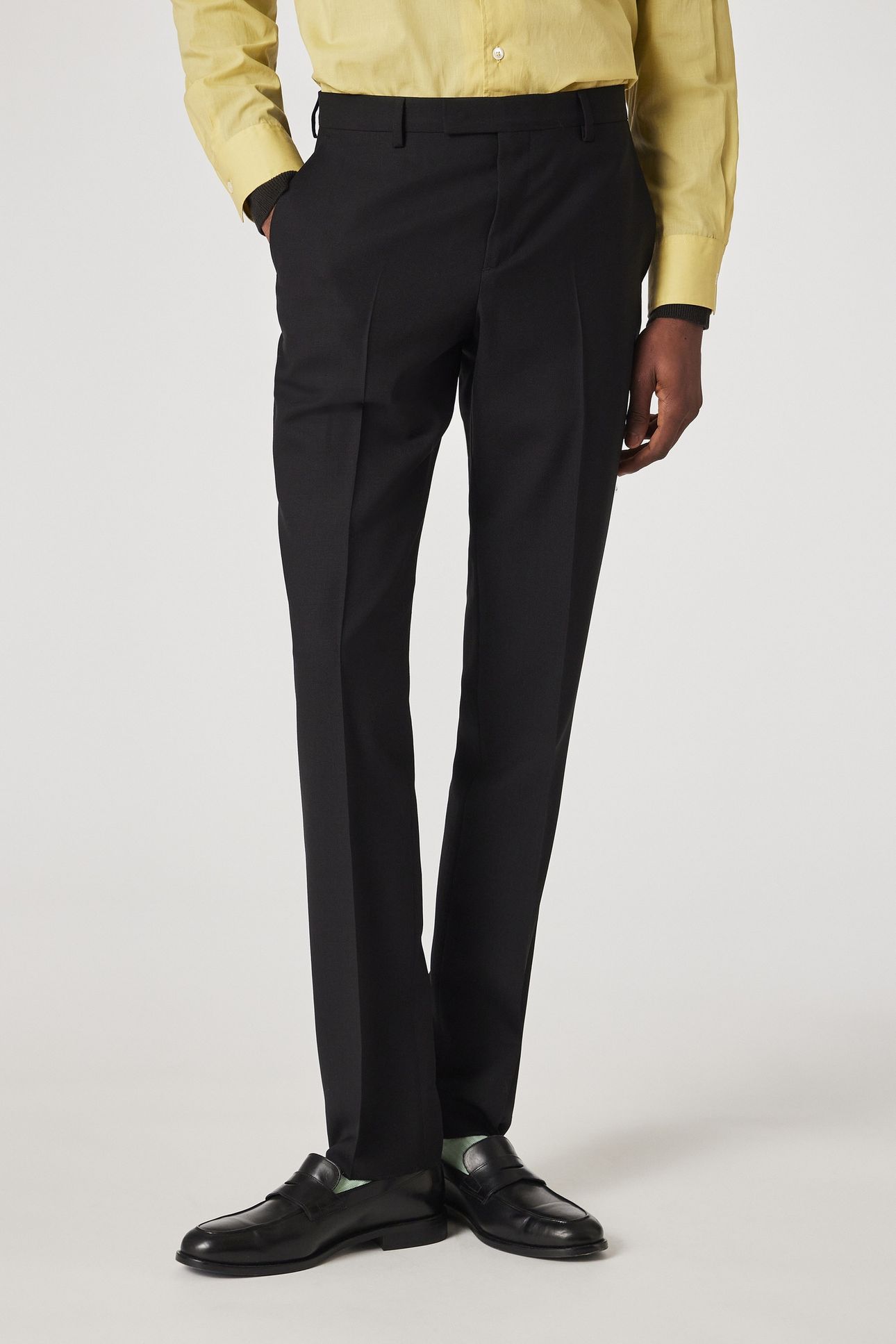 MENS SLIM FIT TROUSER BLACK 2