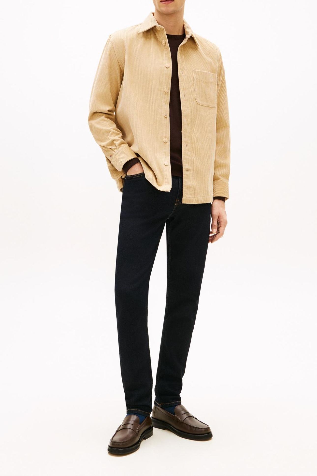CORDUROY RELAXED OVERSHIRT GENTLE GOLD 1