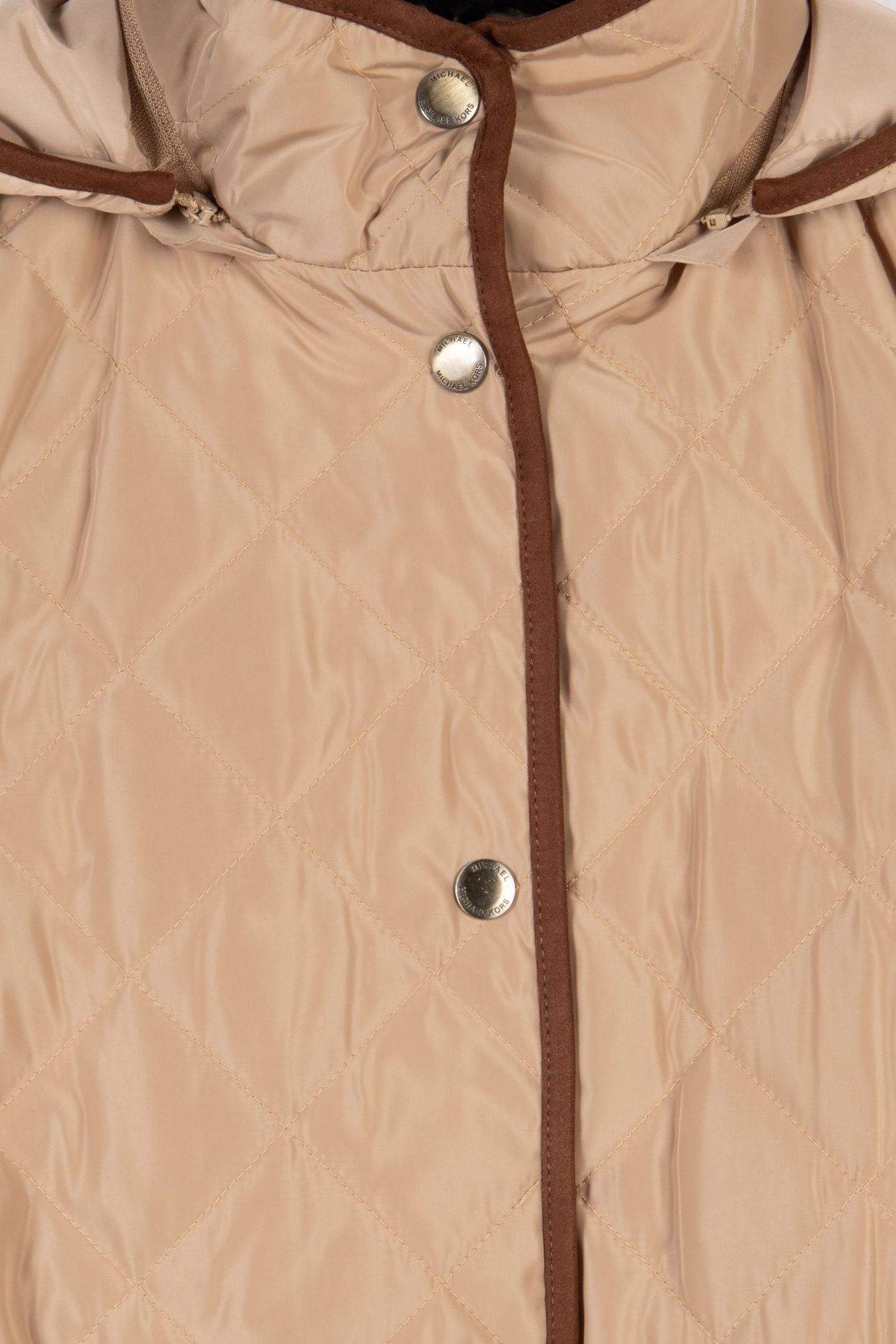 QUILTED HOODED JACKET KHAKI 4