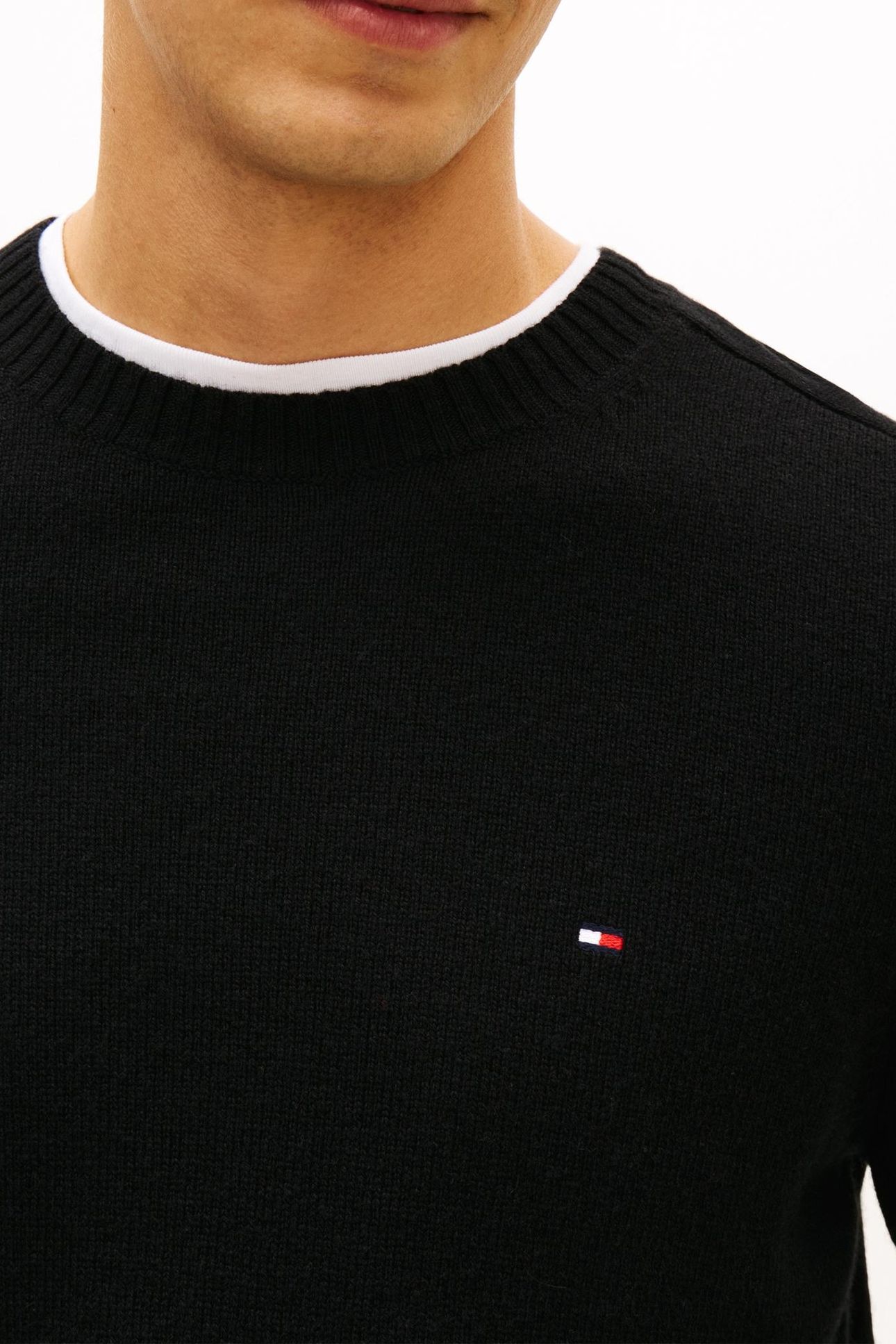 LAMBSWOOL CREW NECK BLACK 7
