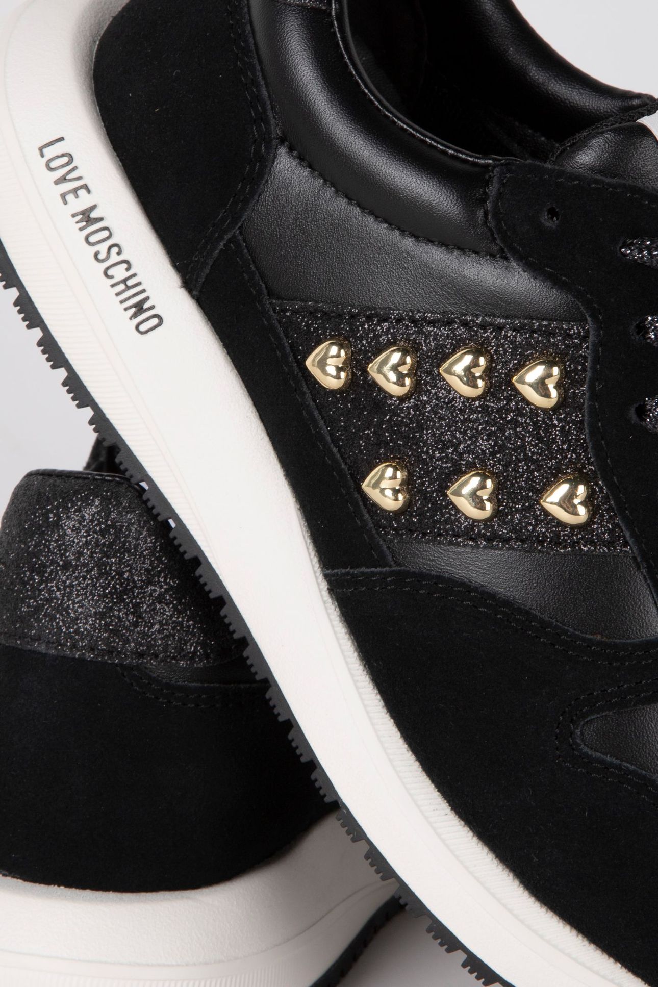 DUNE SUEDE AND CALFSKIN SNEAKERS BLACK 2