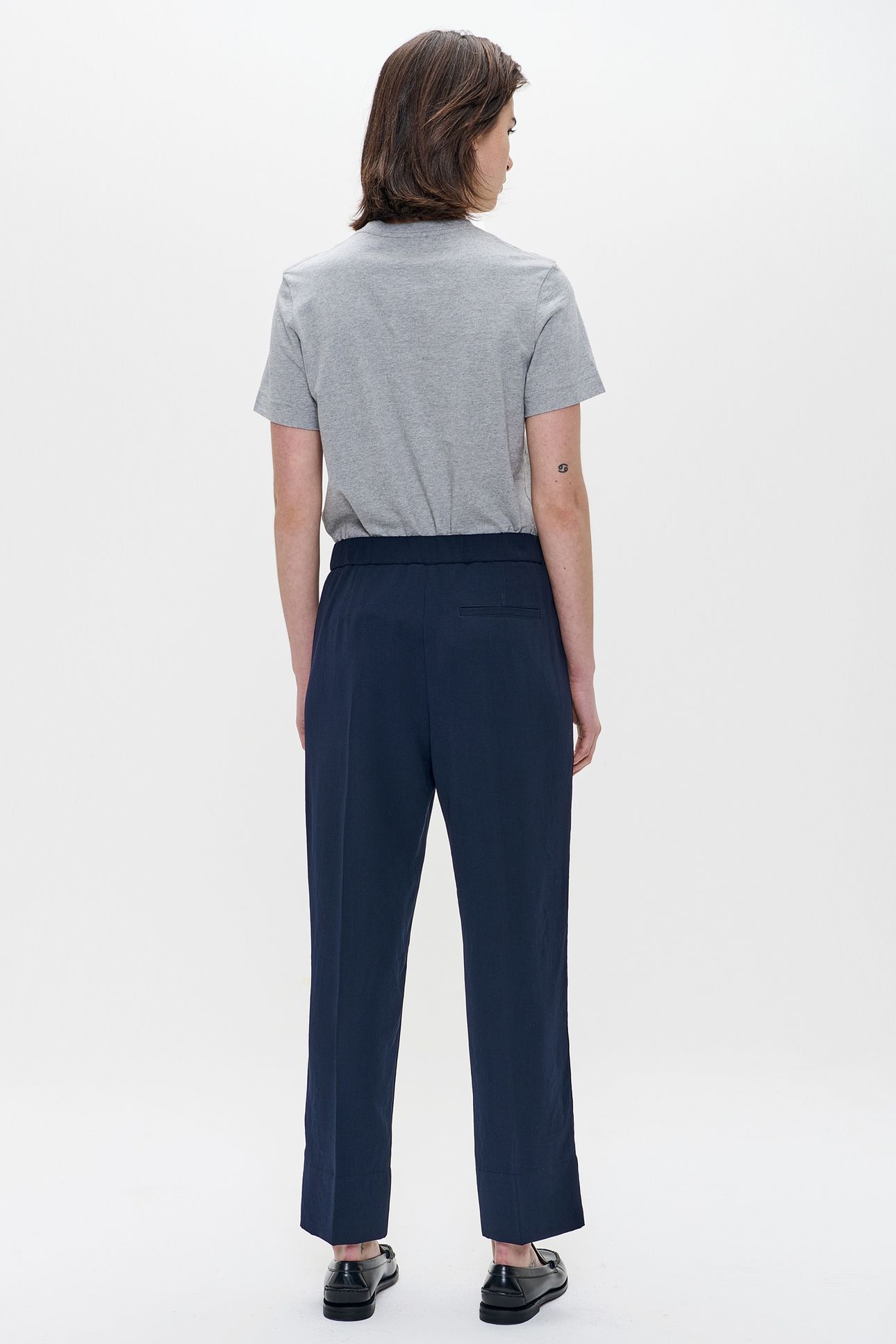 JAPANESE CREPE NEW CHINO MIDNIGHT BLUE 3