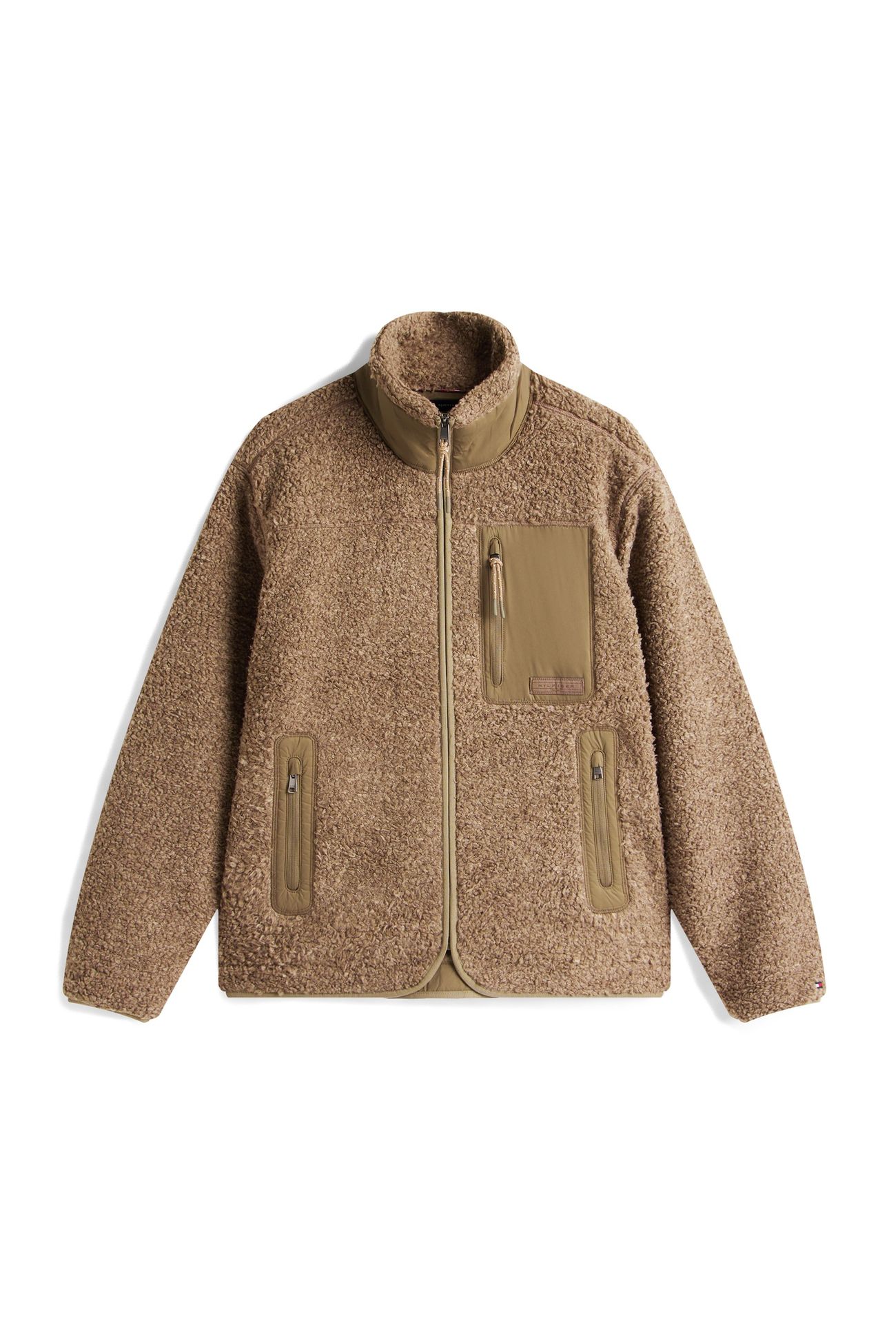 TEDDY FLEECE ZIP THROUGH COASTAL TAUPE 6
