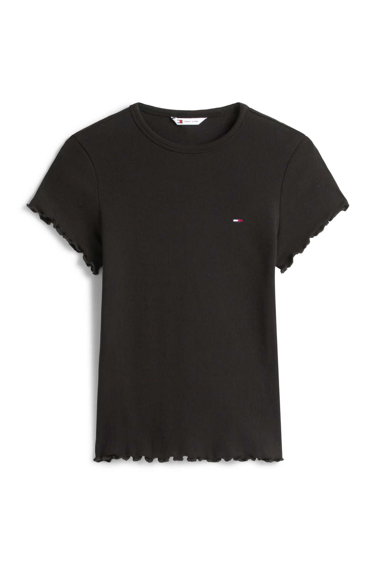 TJW SLIM LETTUCE EDGE T-SHIRT BLACK 3