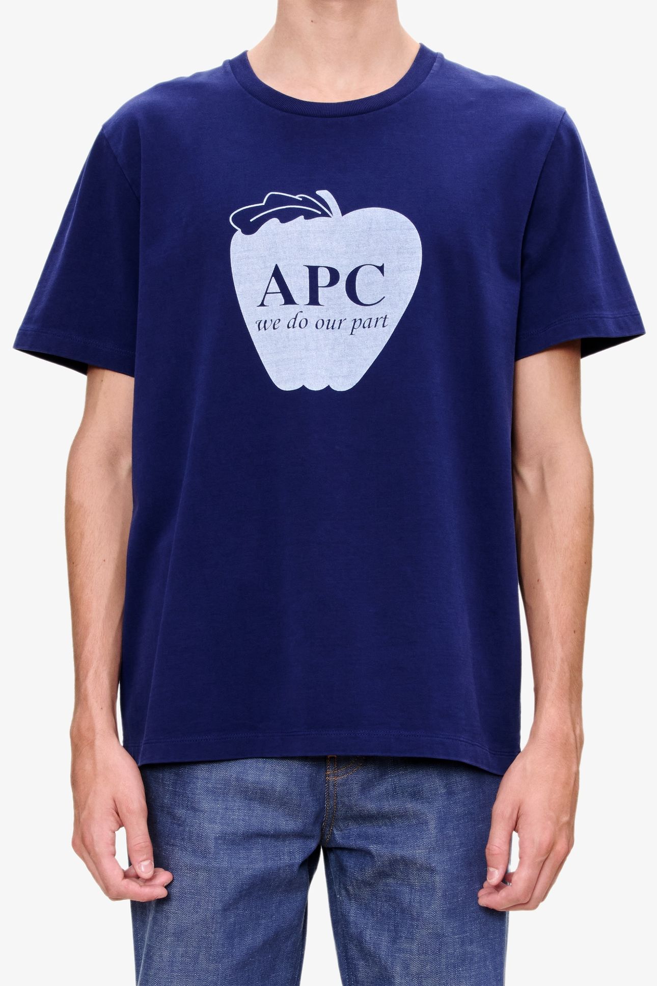 UNISEX T-SHIRT SHORT SLEEVE APPLE INDIGO 1