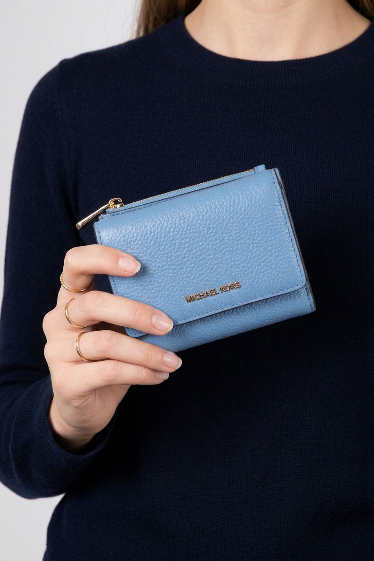 MEDIUM TRIFOLD WALLET FRENCH BLUE 3