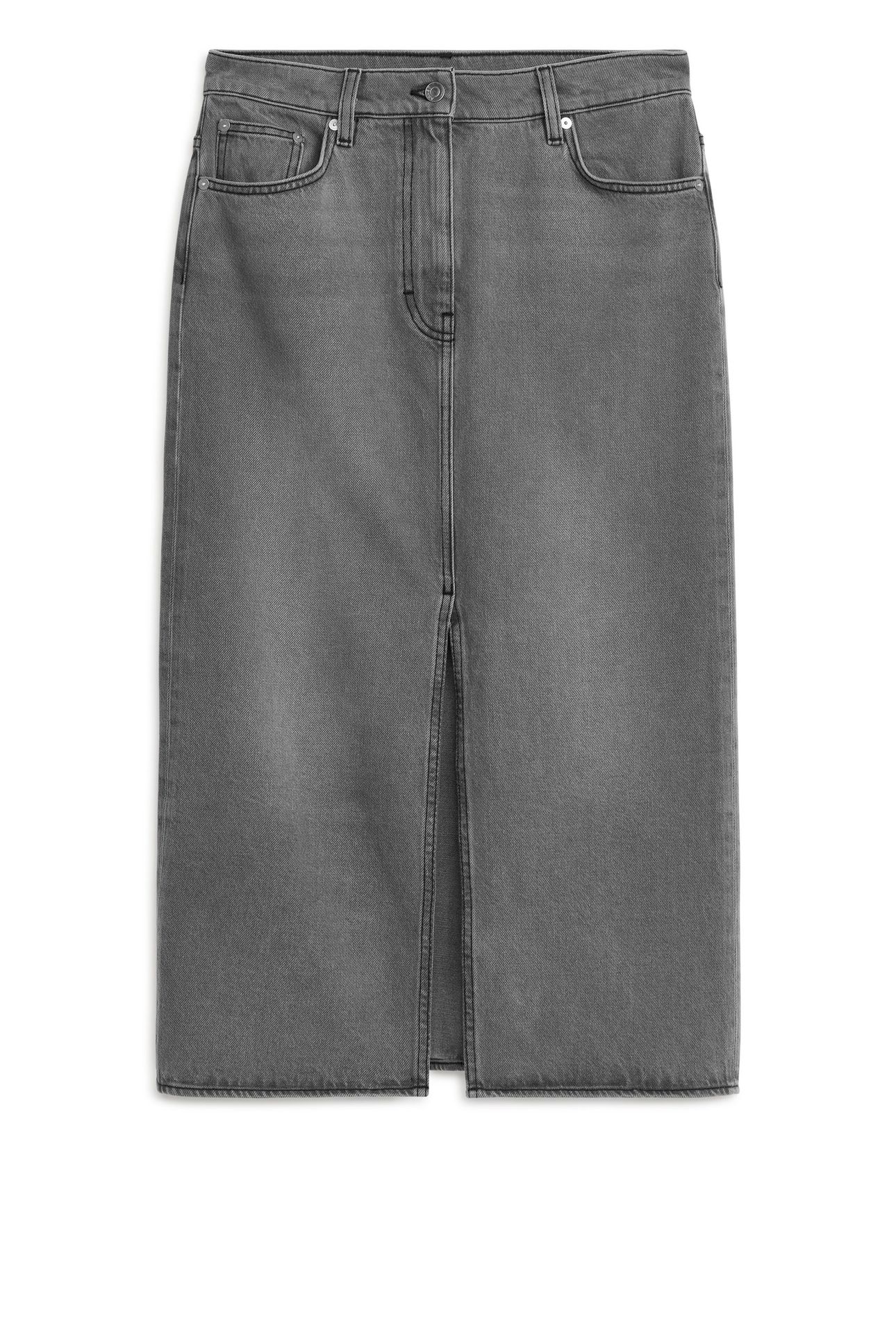 JABBA DENIM SKIRT GREY 3