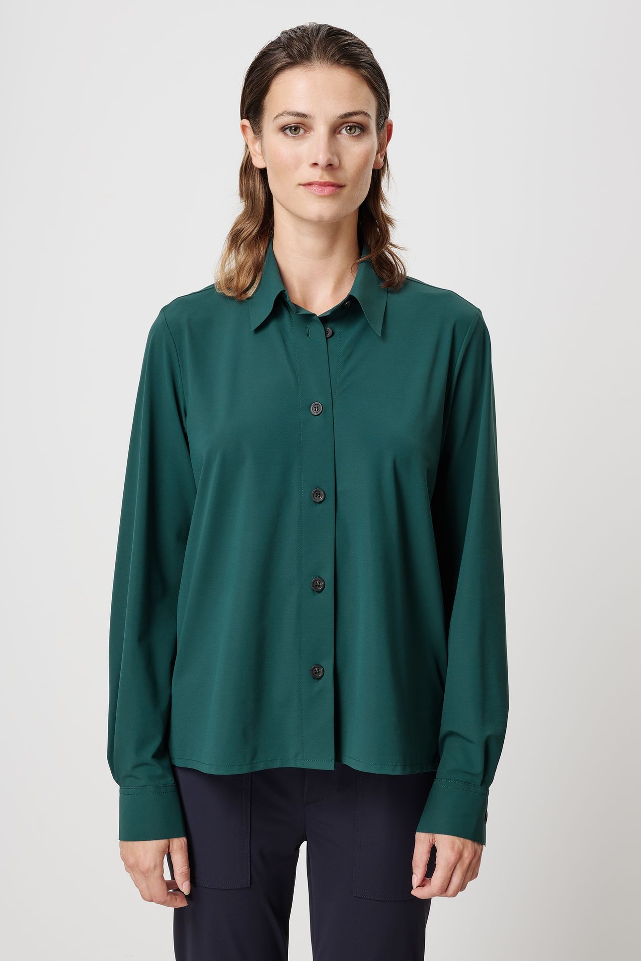 AVON BOXY SHIRT PINE GREEN 3