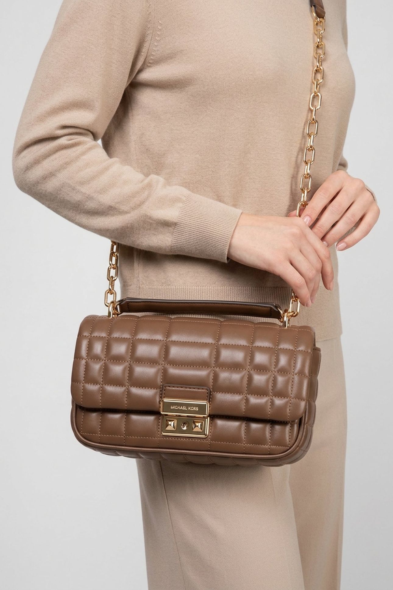 SMALL CONVERTIBLE CHAIN SHOULDER CARAMEL 3