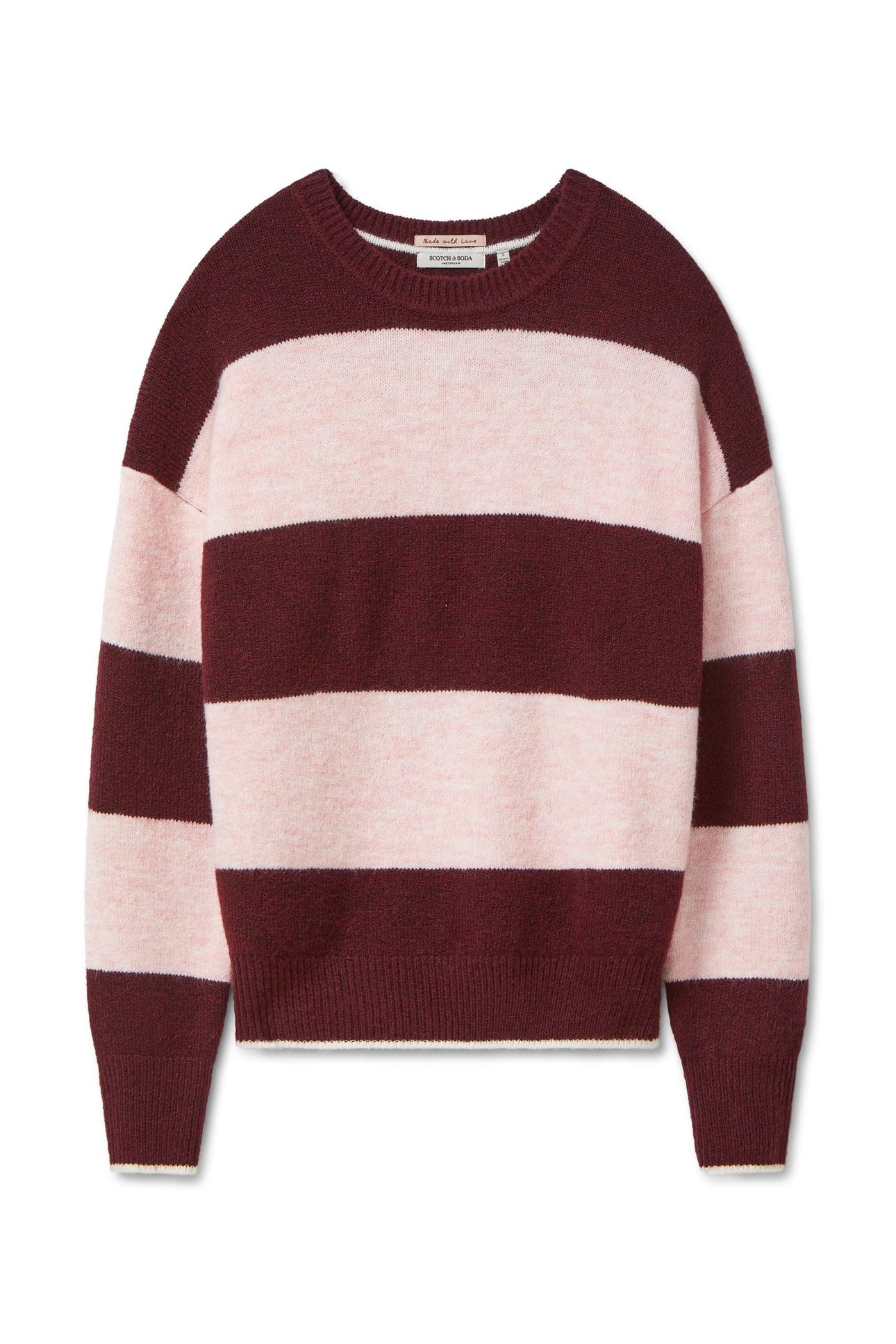 PULLOVER SWEATER FIG/ ROSE DUST HEATHER 4