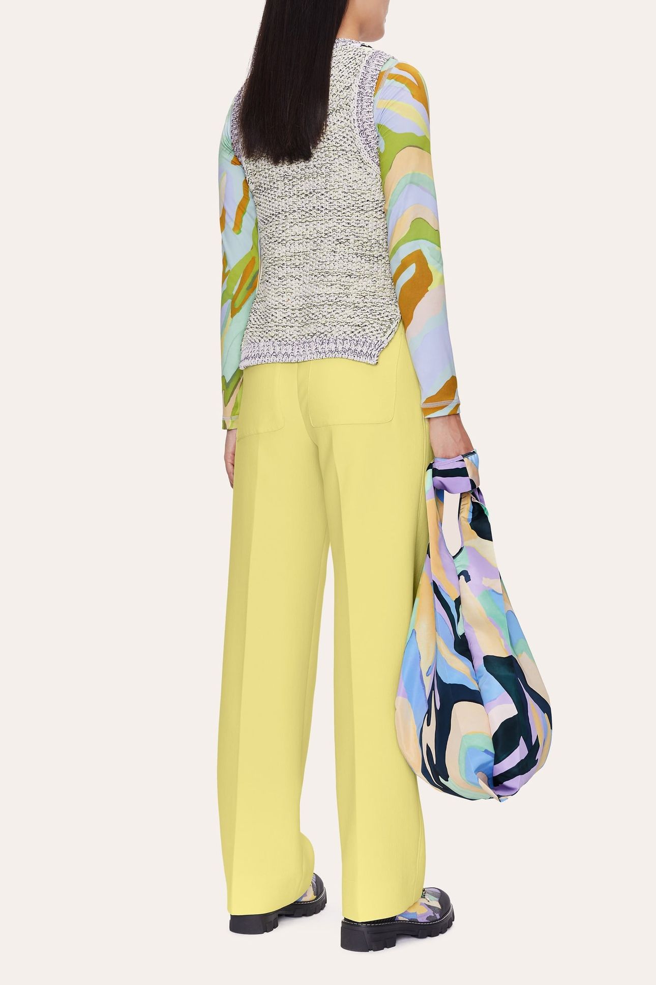 GRETA CHUNKY FUNKY KNIT LILAC GRASS 2