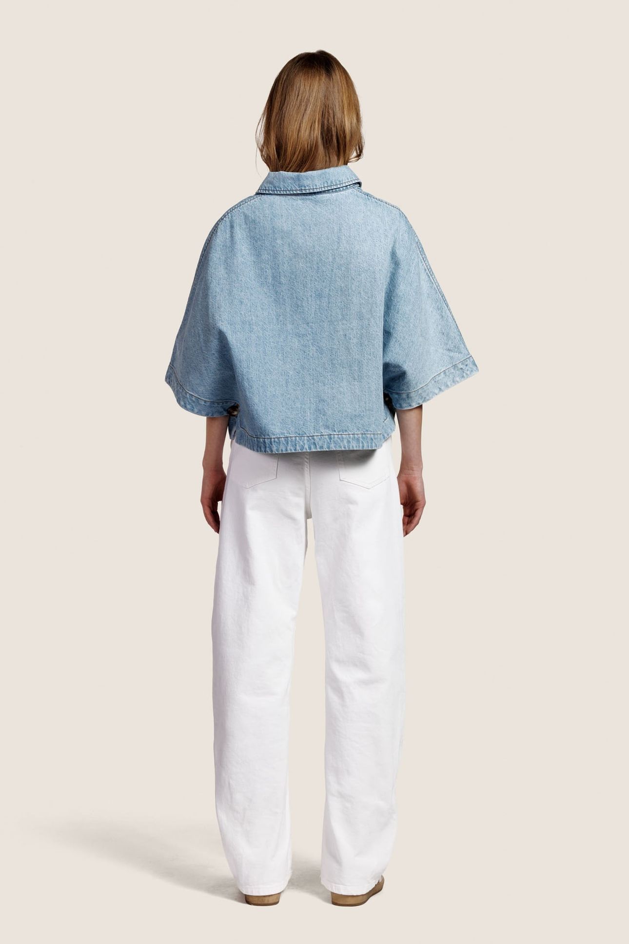 LENA DENIM BLOUSE LIGHT DENIM 1
