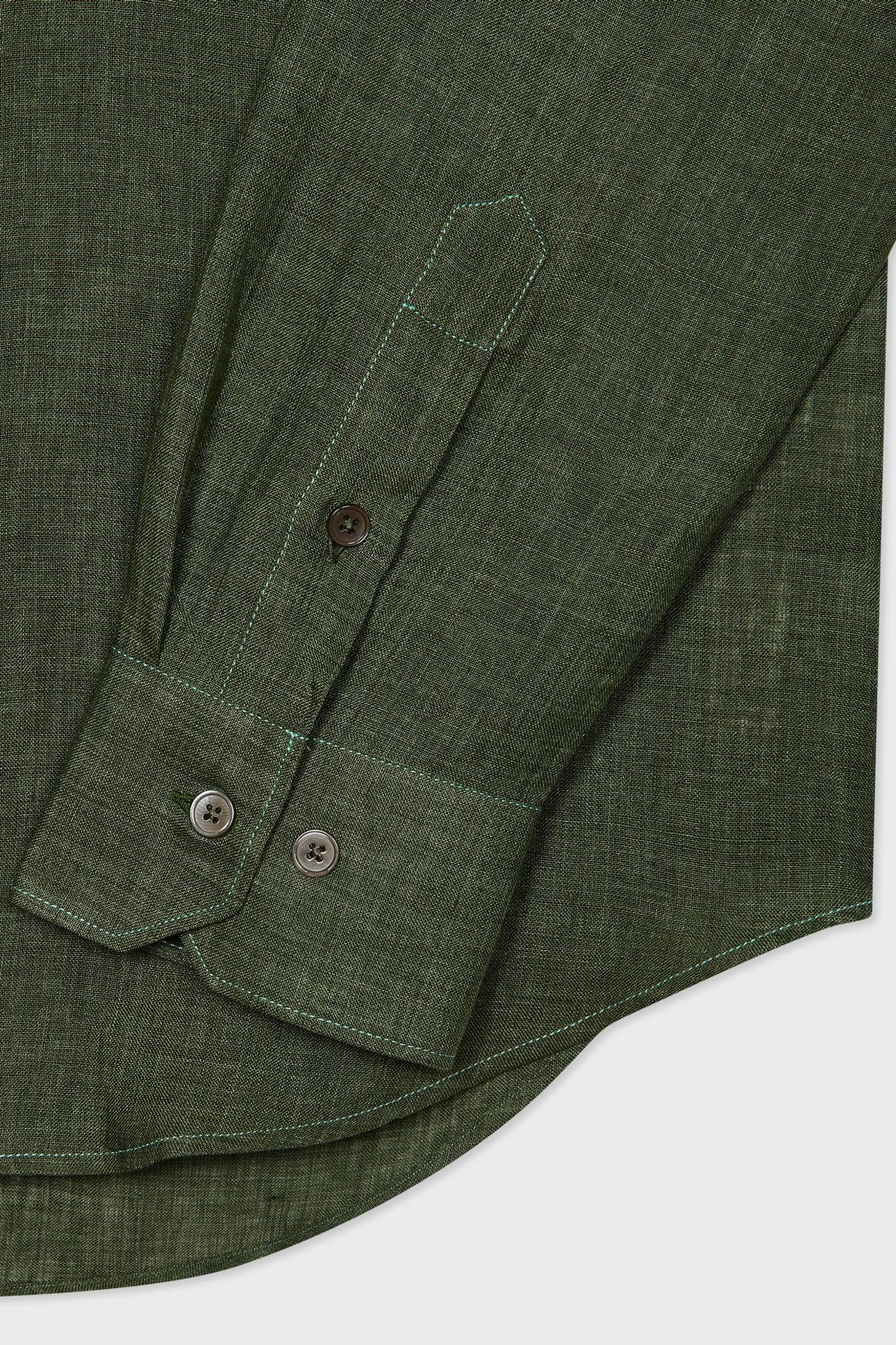MENS S/C SLIM FIT SHIRT MILITARY GREEN 3