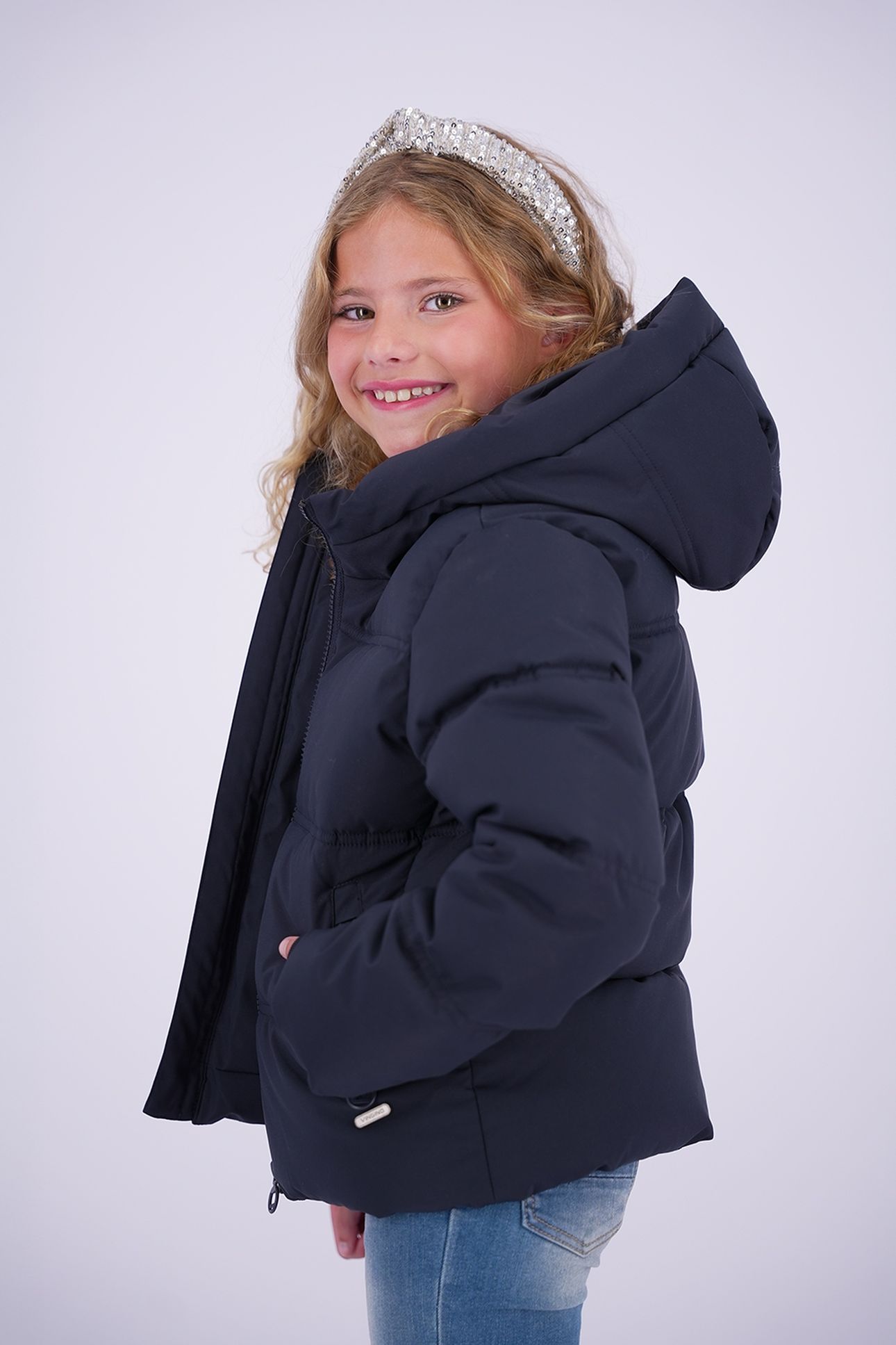 GIRLS TIZIA JACKET OUTDOOR DARK BLUE 3