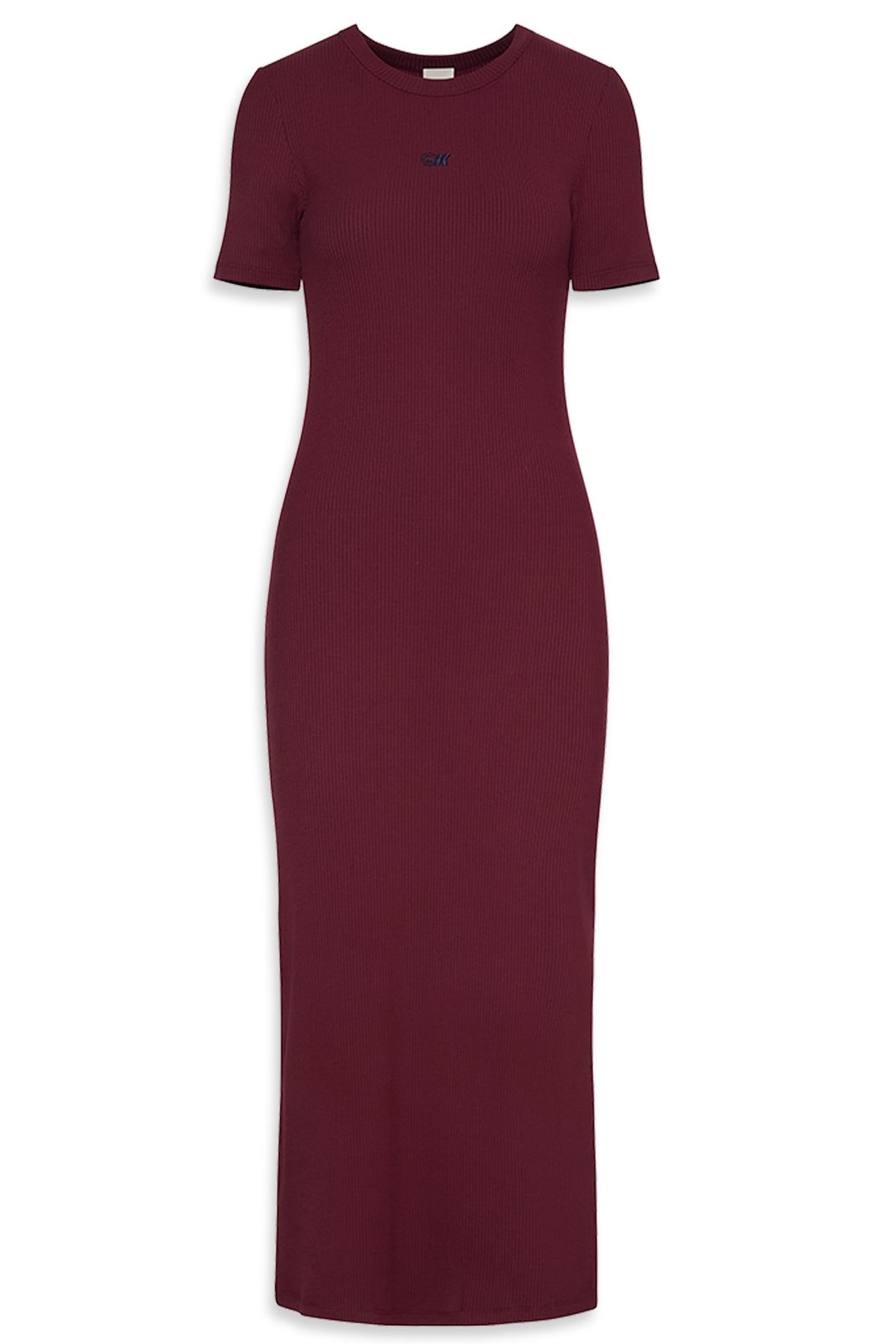 MODAL RIB SS DRESS DEEP ROUGE 3