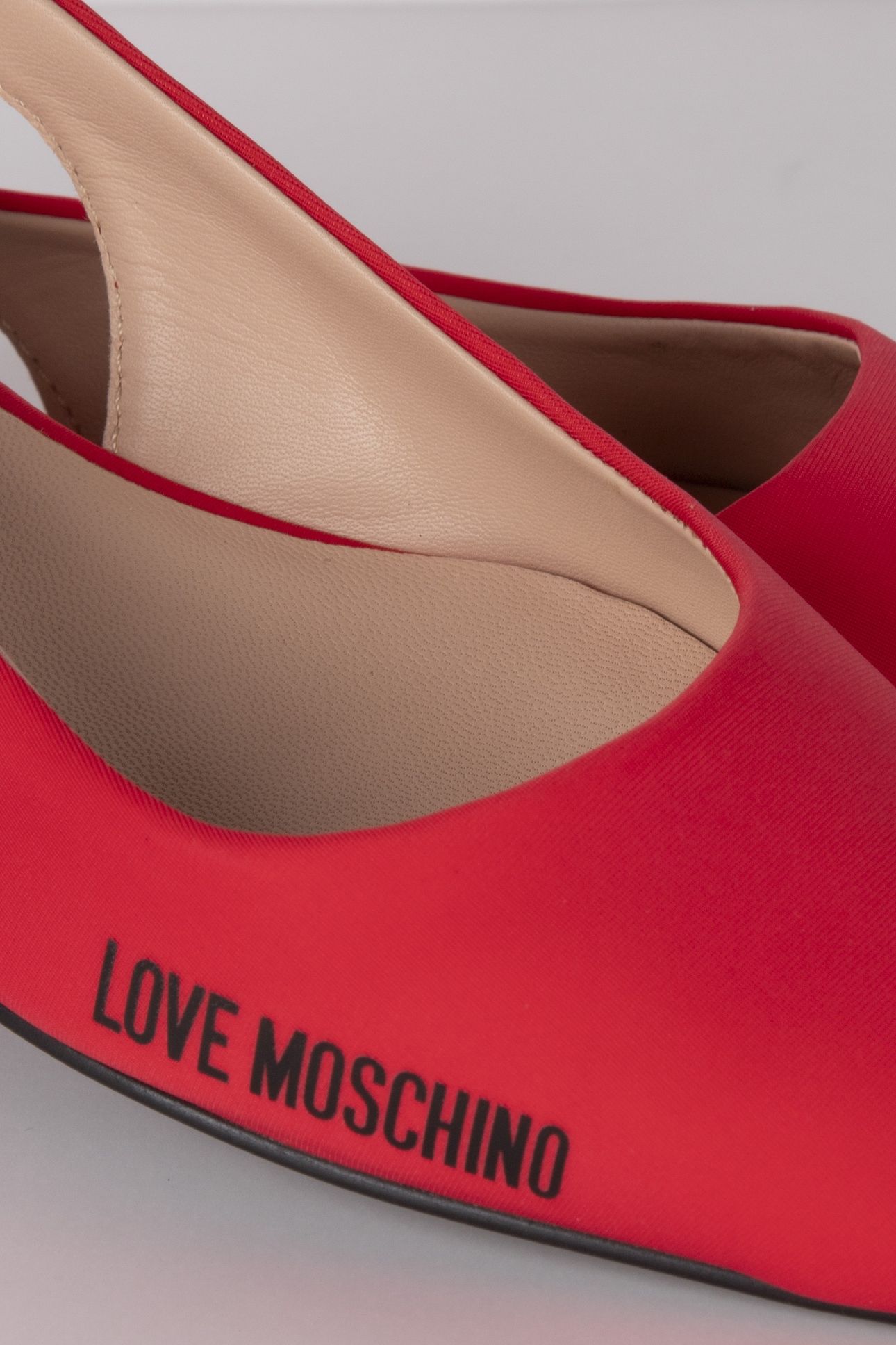 LYCRA SLINGBACK BALLET FLATS RED 2