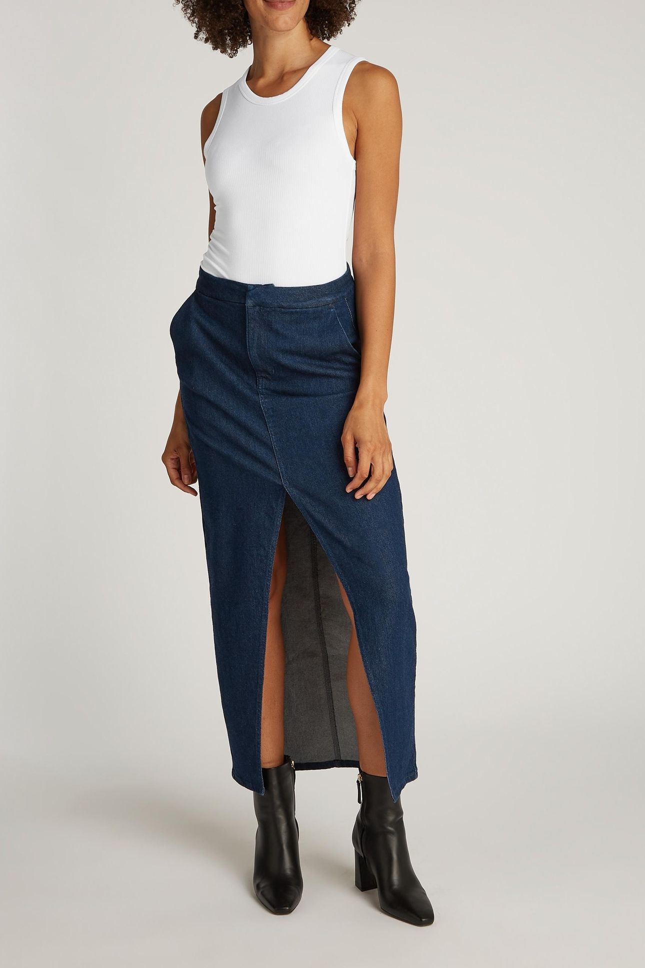 MODAL RIB C-NECK TANK BRIGHT WHITE 3