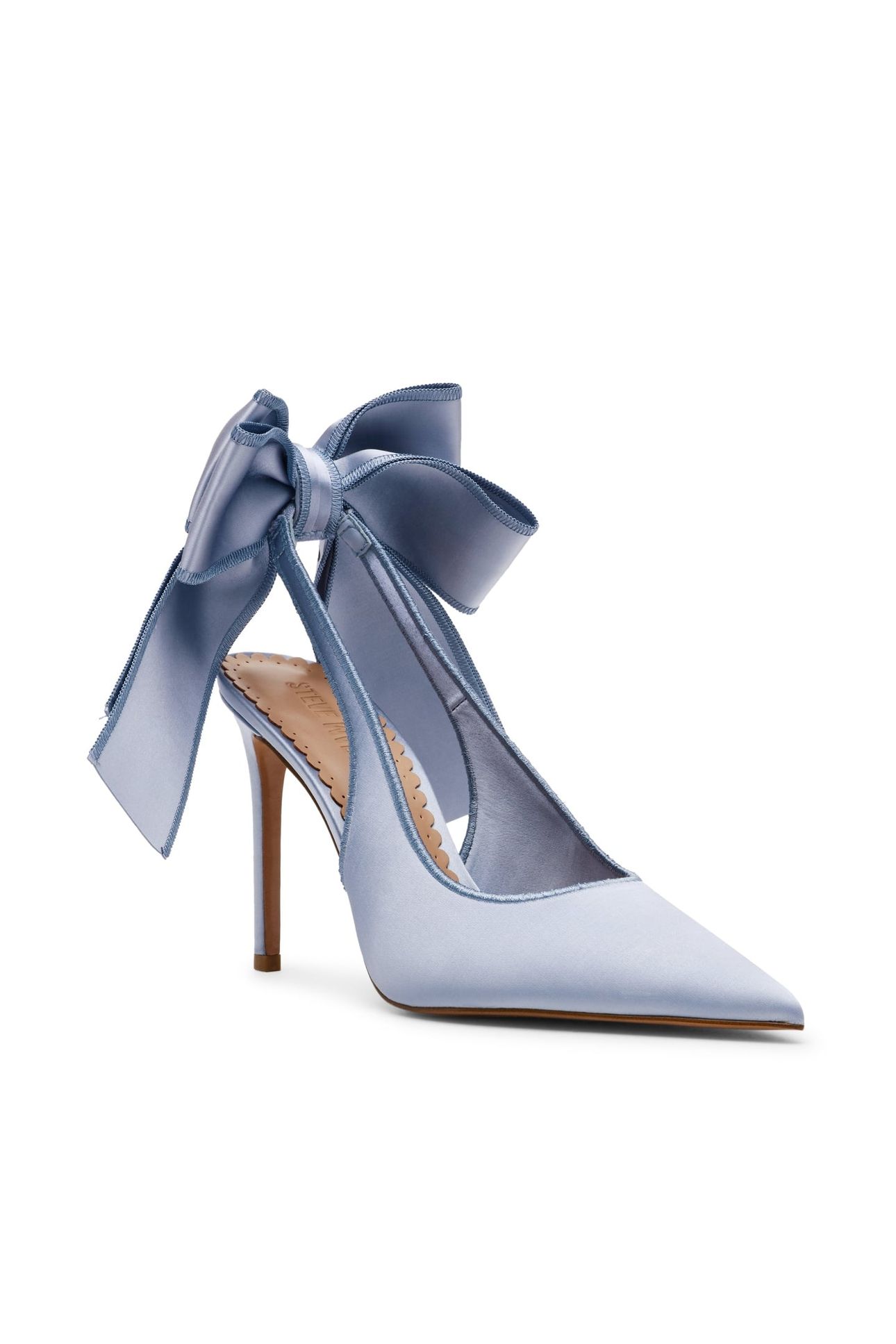 TEACUP PUMPS BLUE SATIN 3