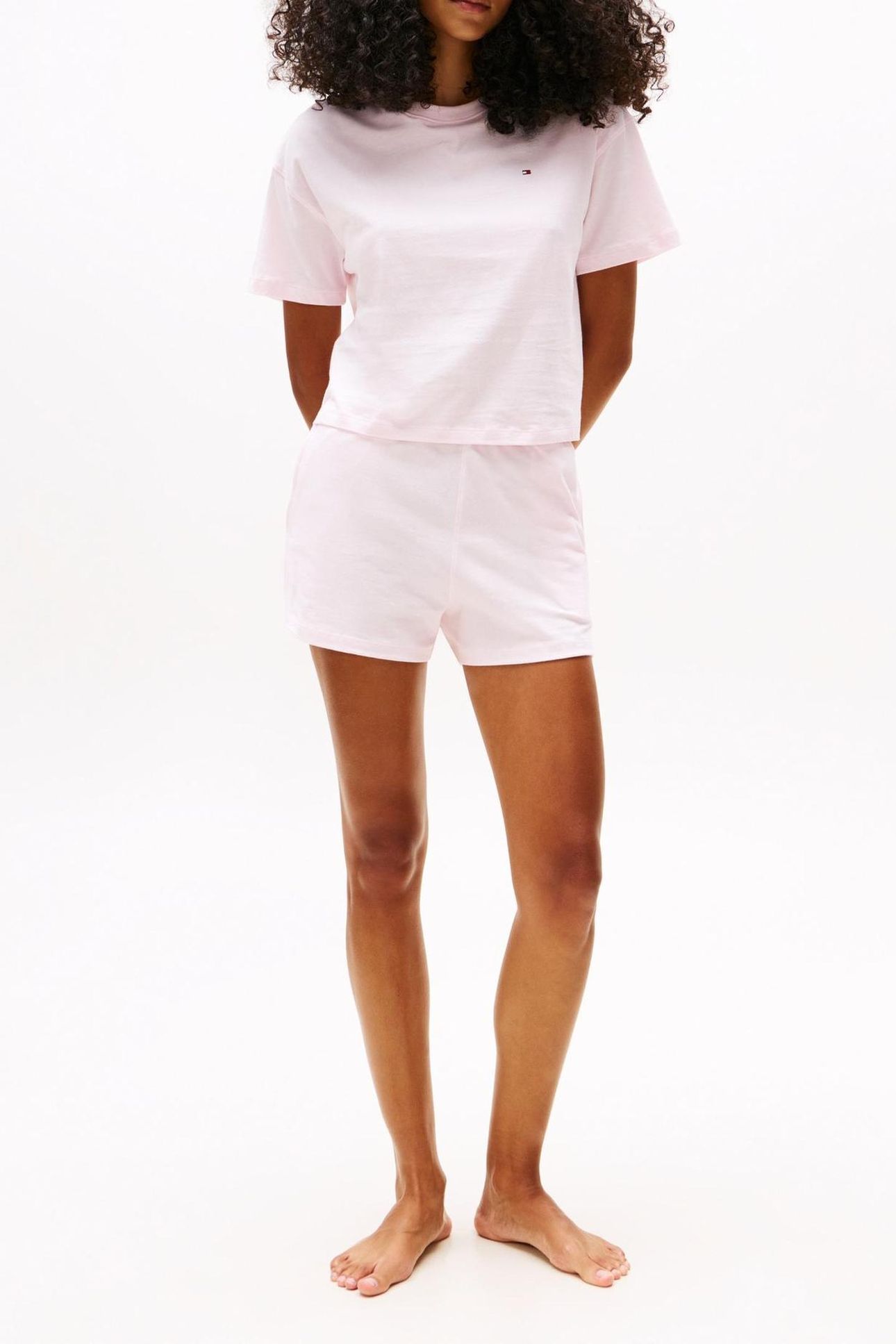SS JERSEY SHORT SET LIGHT PINK 1