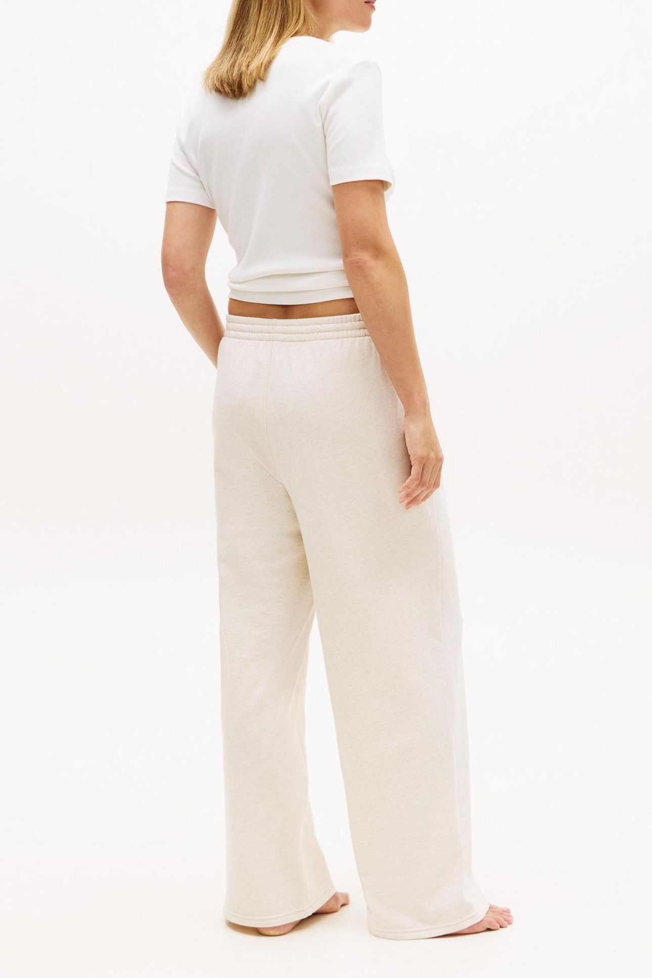 WIDE LEG PANTS BEIGE HEATHER 2